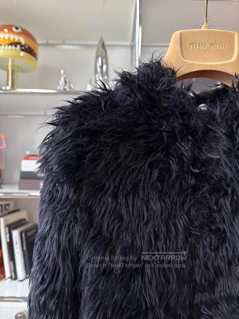 Balenciaga Balenciaga Black Round Neck Fuzzy Knit Top Size US M / EU 48-50 / 2 - 2 Thumbnail