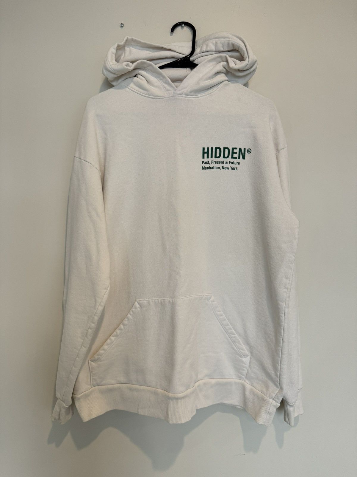 HIDDEN Green Classic Logo White/Cream Hidden NY Hoodie Size US L / EU 52-54 / 3 - 2 Thumbnail