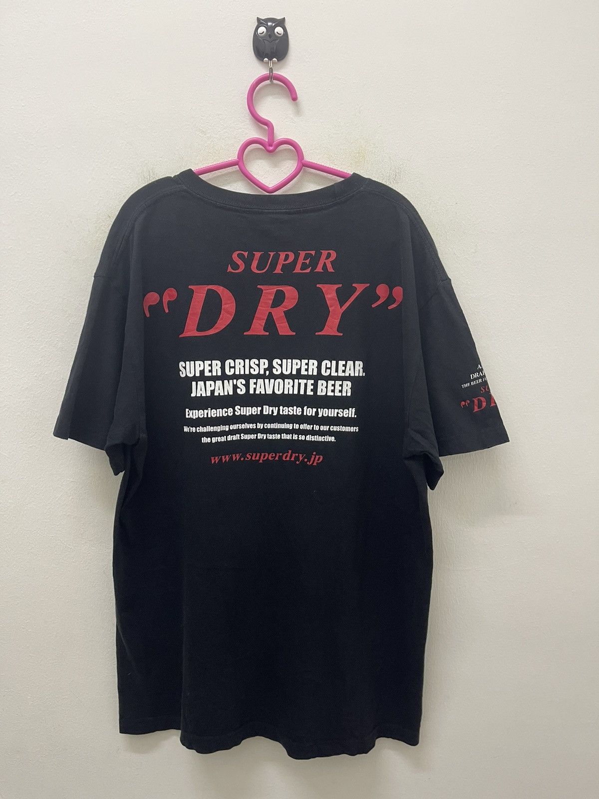 image of Superdry x Vintage Asahi Super Dry Tee in Black, Men's (Size Large)