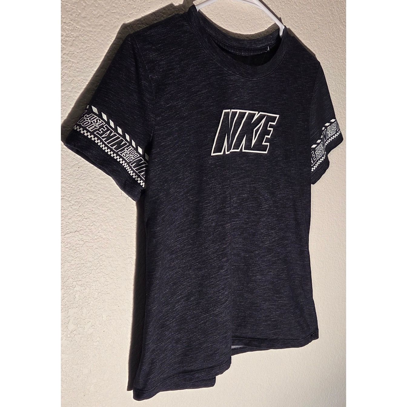 Nike Nike Heather Grey Graphic Tee - Women's Medium Size M / US 6-8 / IT 42-44 - 4 Thumbnail