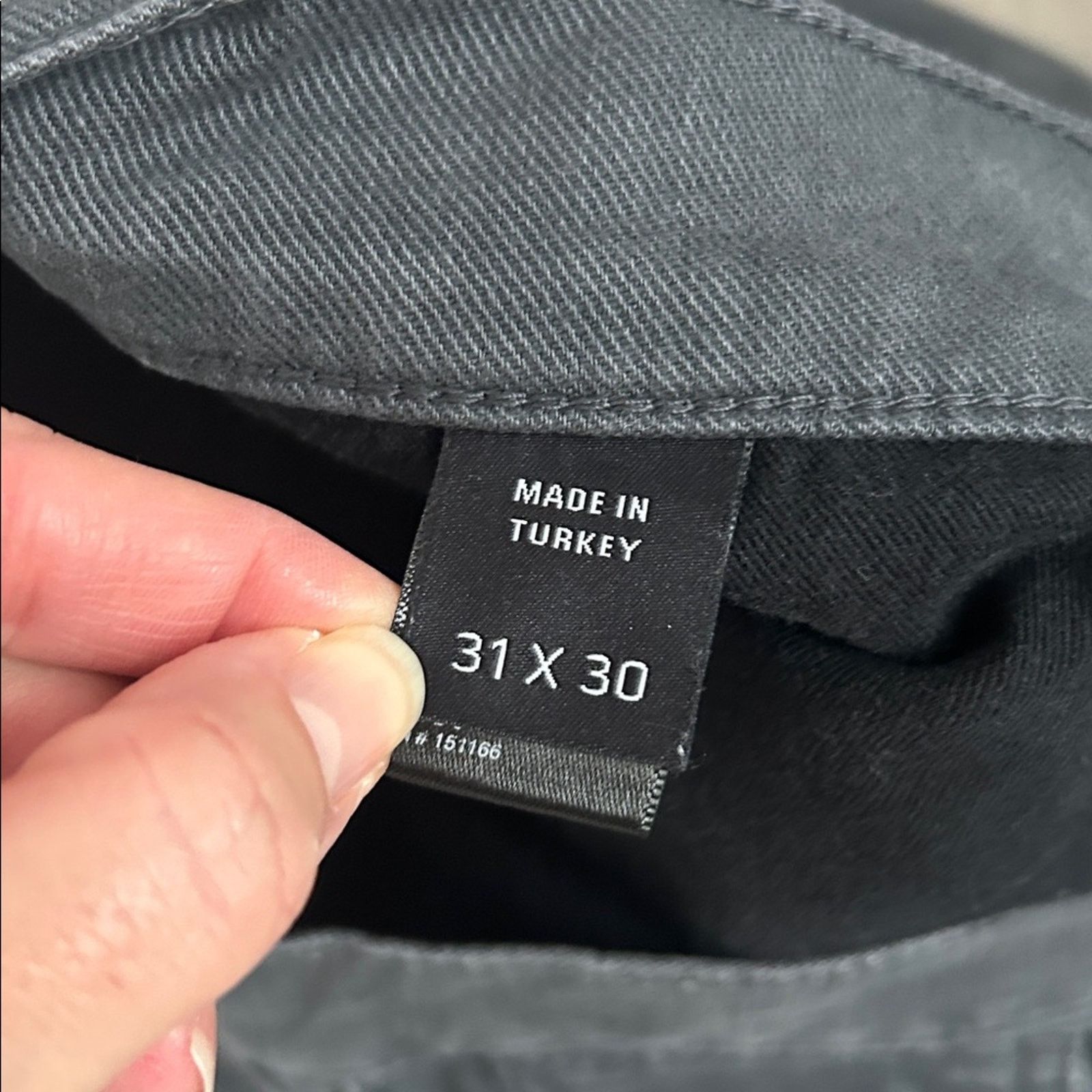 DSTLD DSTLD Men's slim jeans charcoal gray denim 31 X 30 Size US 31 - 5 Thumbnail