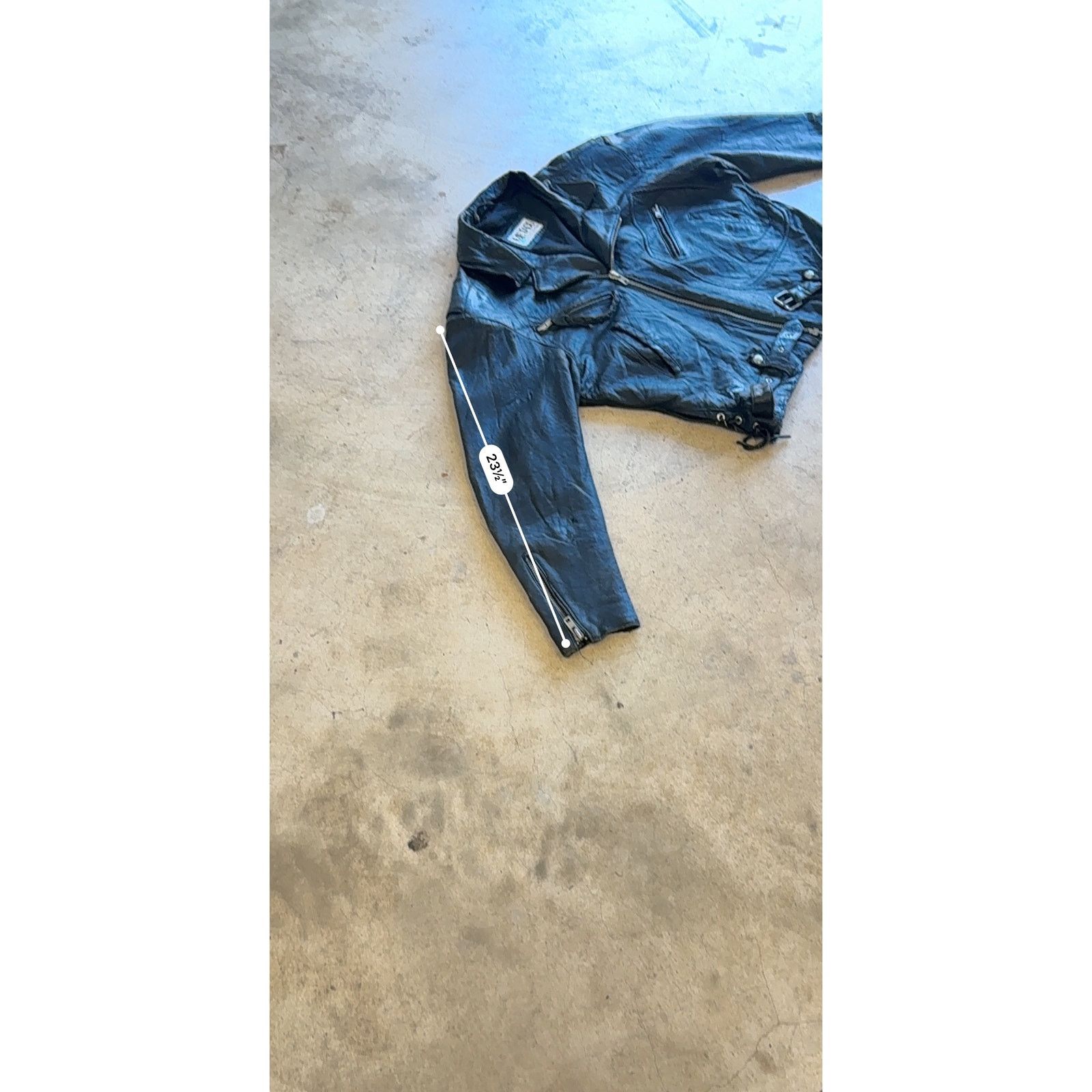 Vintage 1980's Vintage Original METACO Black Leather Moto Jacket M Size M / US 6-8 / IT 42-44 - 9 Thumbnail