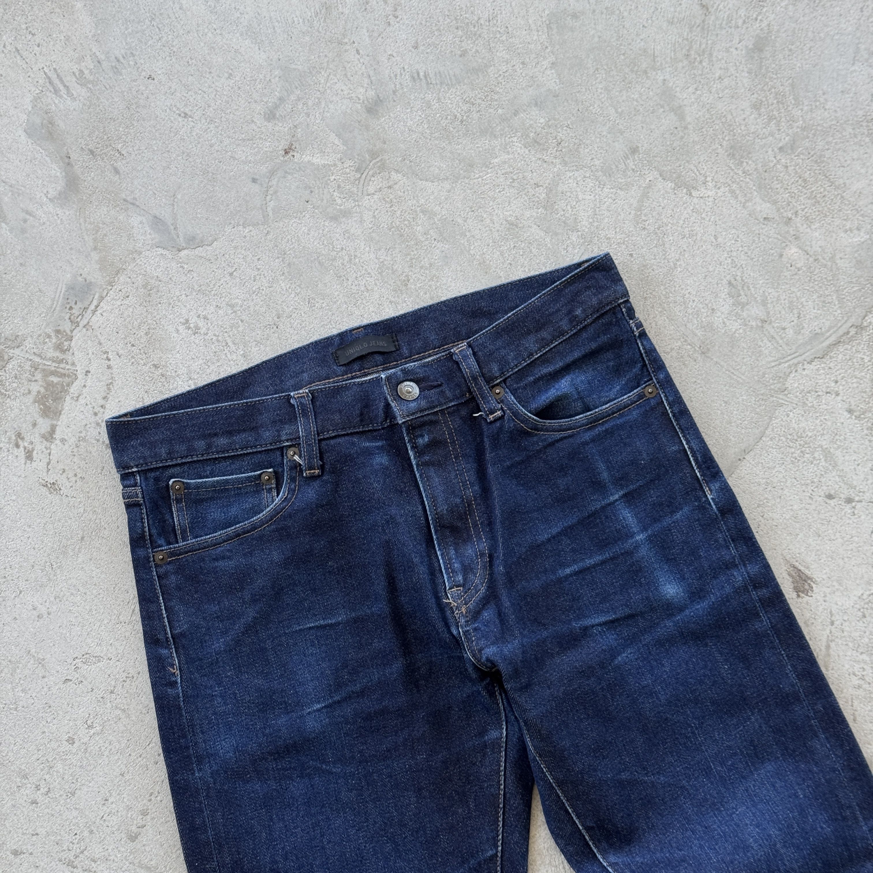 Uniqlo Uniqlo Selvedge Slim Fit Indigo Denim Jeans Size 32 Size US 32 / EU 48 - 3 Thumbnail