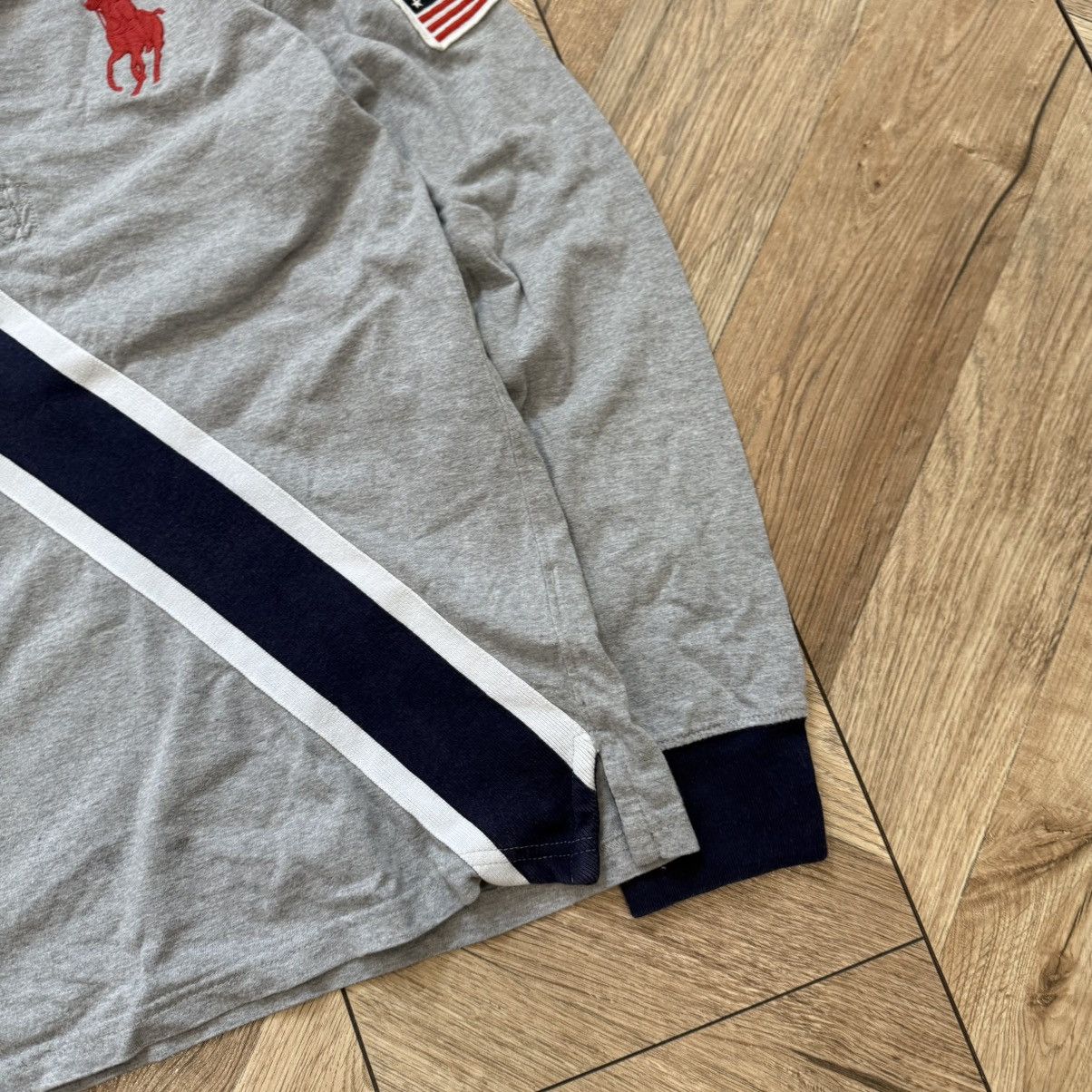 Polo Ralph Lauren Polo Ralph Lauren USA Grey Sweatshirt S Streetwear 00s Size US S / EU 44-46 / 1 - 3 Thumbnail