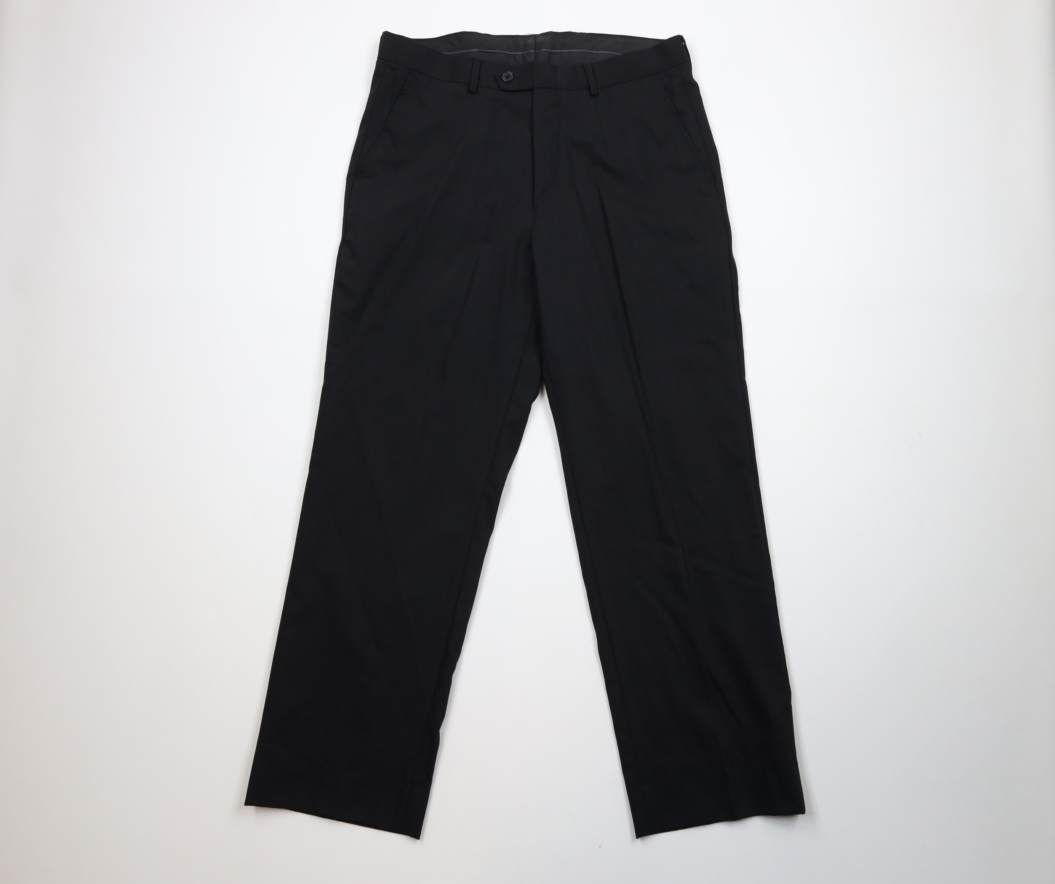 Vintage Vintage 90s Streetwear Wide Leg Chino Pants Trousers Black Size US 34 / EU 50 - 1 Thumbnail