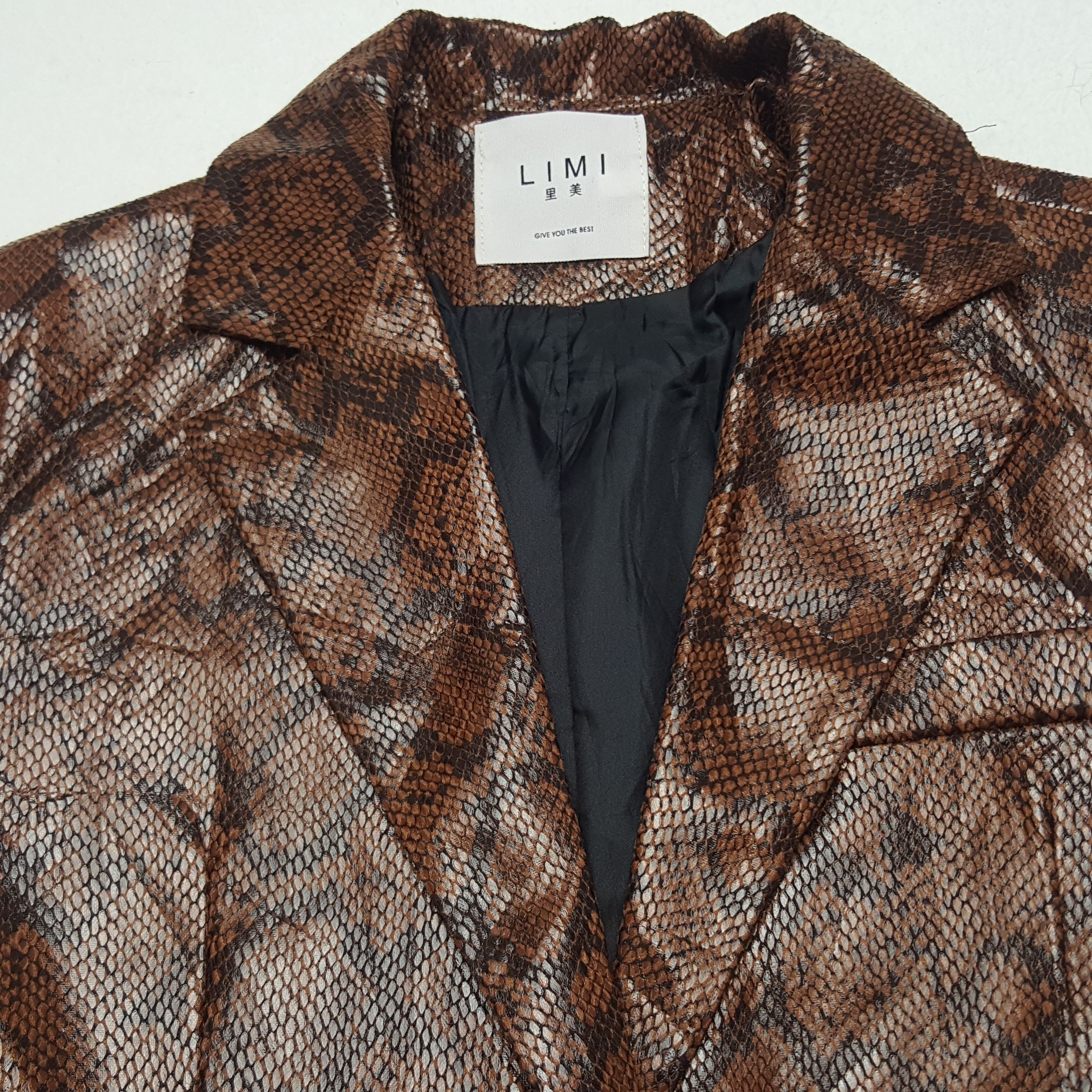 Designer × Leather × Vintage Vintage Limi Japanese Brand Snake Design Blazer Size US S / EU 44-46 / 1 - 4 Thumbnail