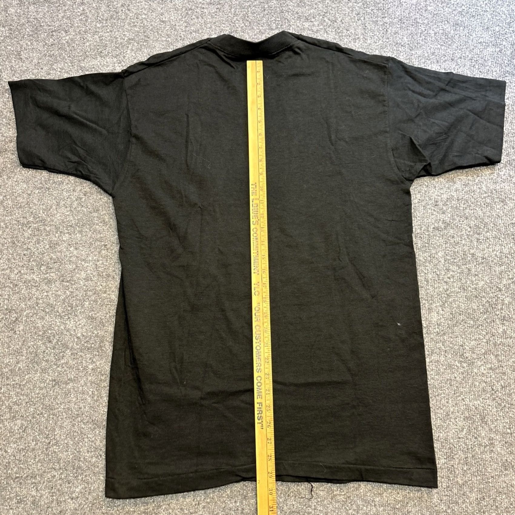 Fruit Of The Loom VINTAGE Fruit Of The Loom Alaska State Map T Shirt Mens L Black Single Stitch Mens L Size US L / EU 52-54 / 3 - 8 Thumbnail