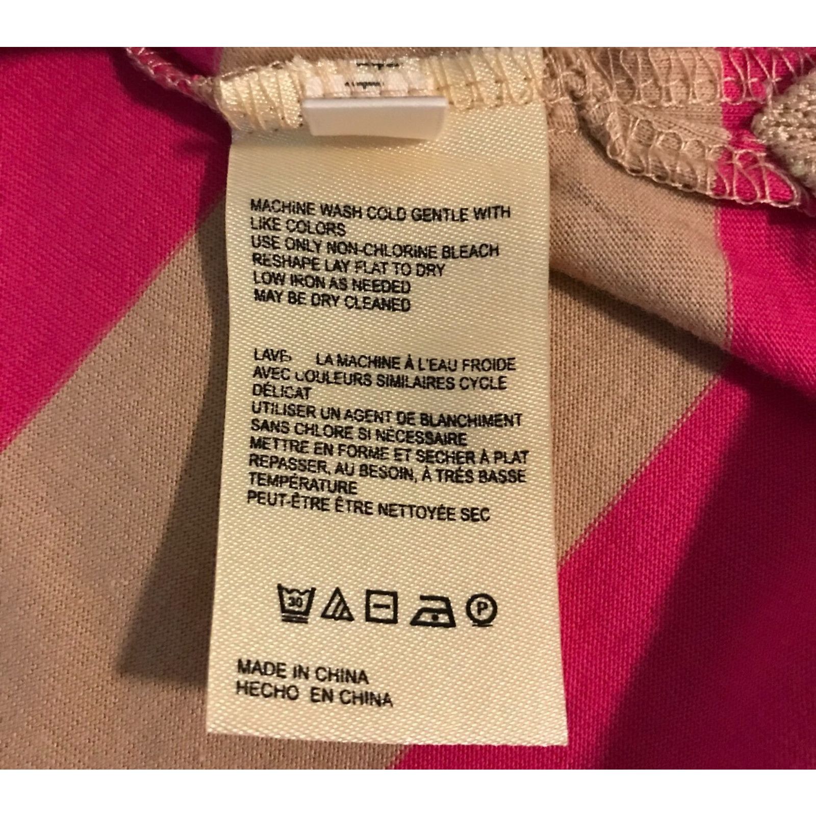 Anthropologie Anthropologie Maeve Porter Striped Sleeveless Pink Tan Polo Size XS / US 0-2 / IT 36-38 - 8 Thumbnail
