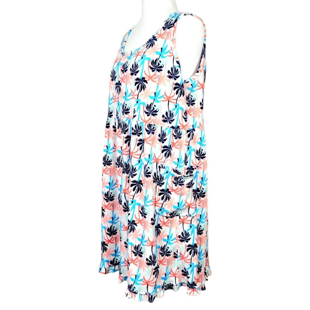 Other Rene Rofe Womens L Fun Tropical Palm Tree Lounge Dress/Sleep Size L / US 10 / IT 46 - 3 Thumbnail