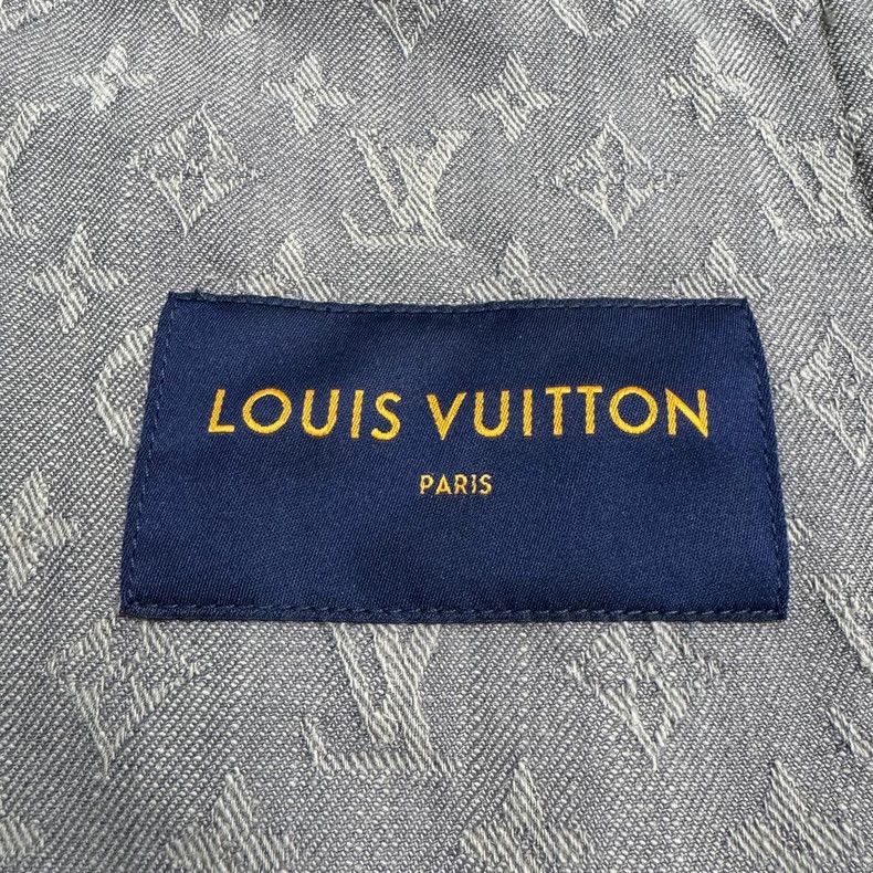 Louis Vuitton Louis Vuitton Grey full print denim jacket Nextarrow-2505 Size US S / EU 44-46 / 1 - 2 Thumbnail