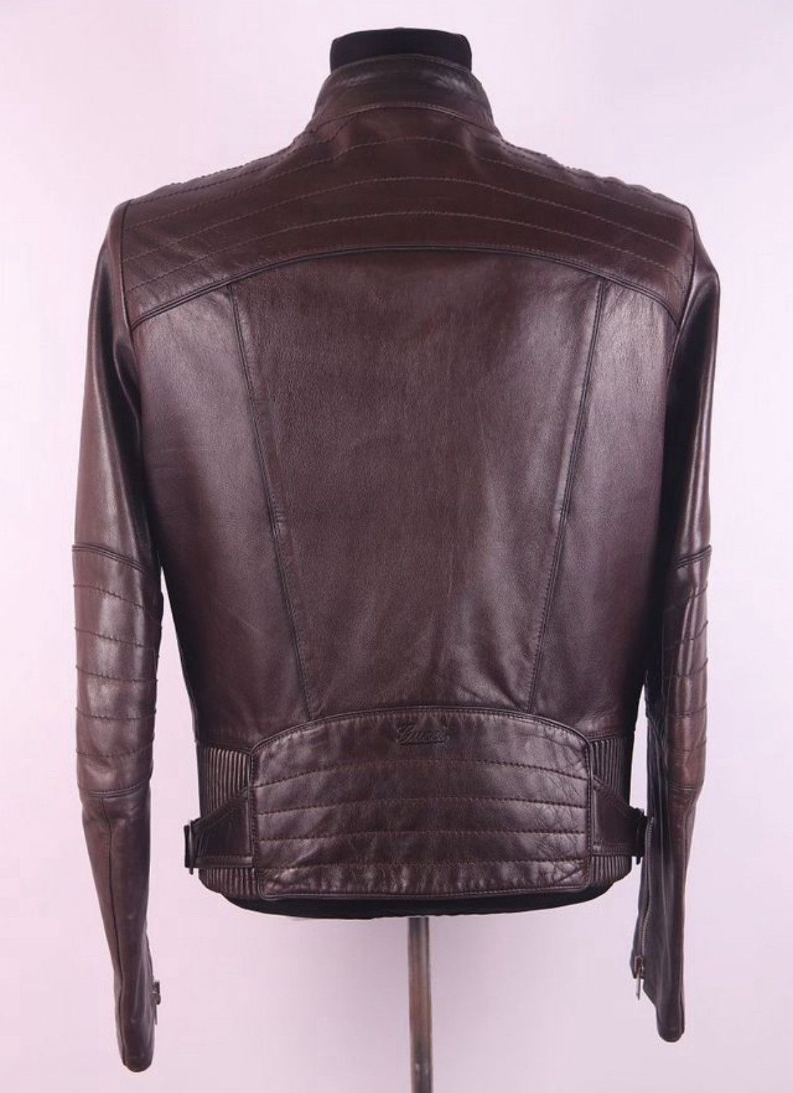 Gucci Gucci Leather Biker Belt Detail Jacket Size US M / EU 48-50 / 2 - 5 Thumbnail