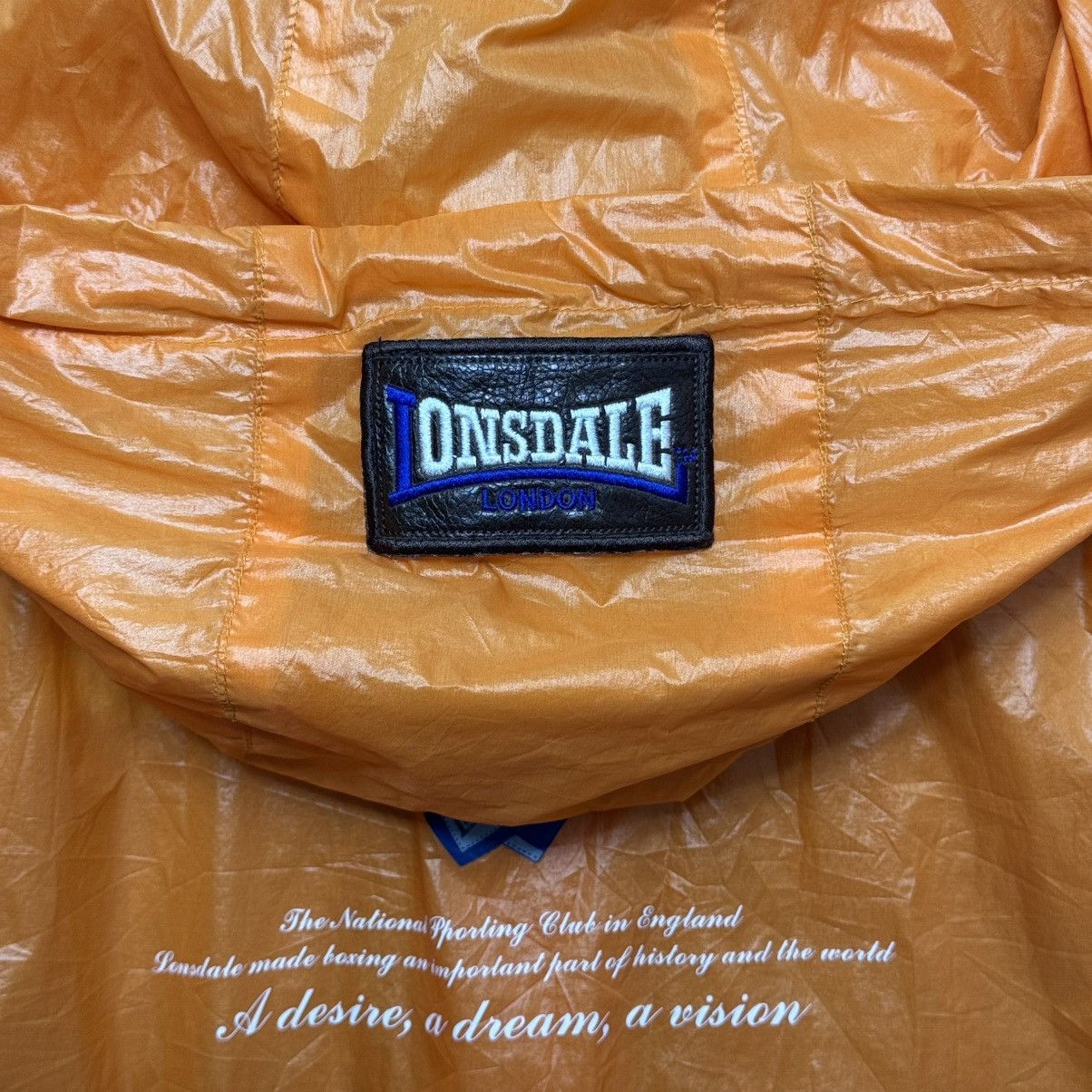 Lonsdale × Vintage Lonsdale Semi Transparent Sheer Windbreaker Hooded Jacket Size US M / EU 48-50 / 2 - 5 Thumbnail