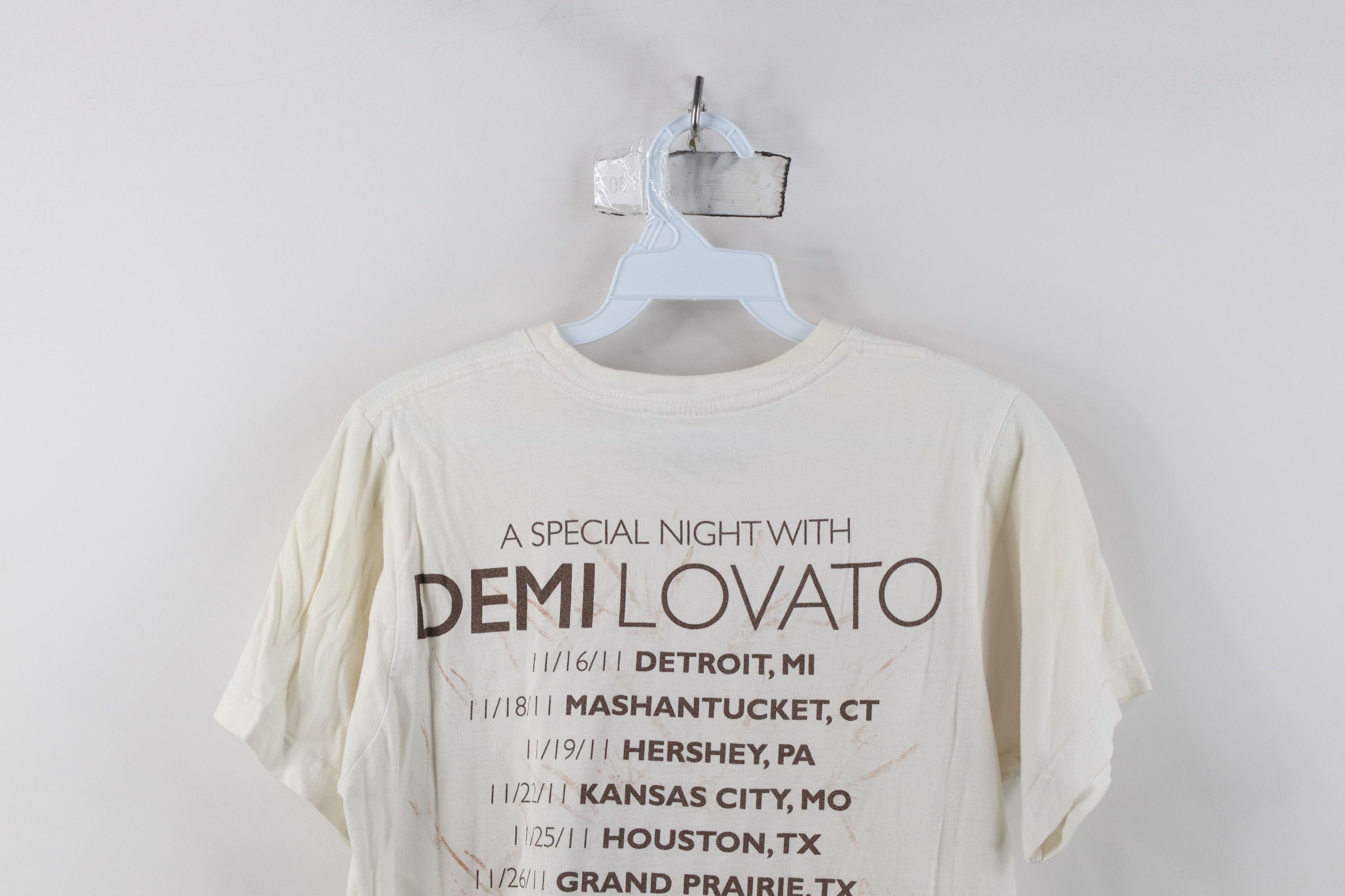 Vintage Y2K A Special Night With Demi Lovato Band T-Shirt White Size S / US 4 / IT 40 - 15 Thumbnail