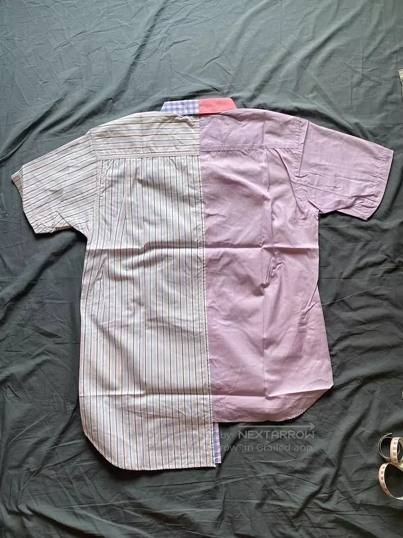 Comme des Garcons Comme Des Garcons Pattern Patchwork Short Shirt Size XS / US 0-2 / IT 36-38 - 2 Thumbnail