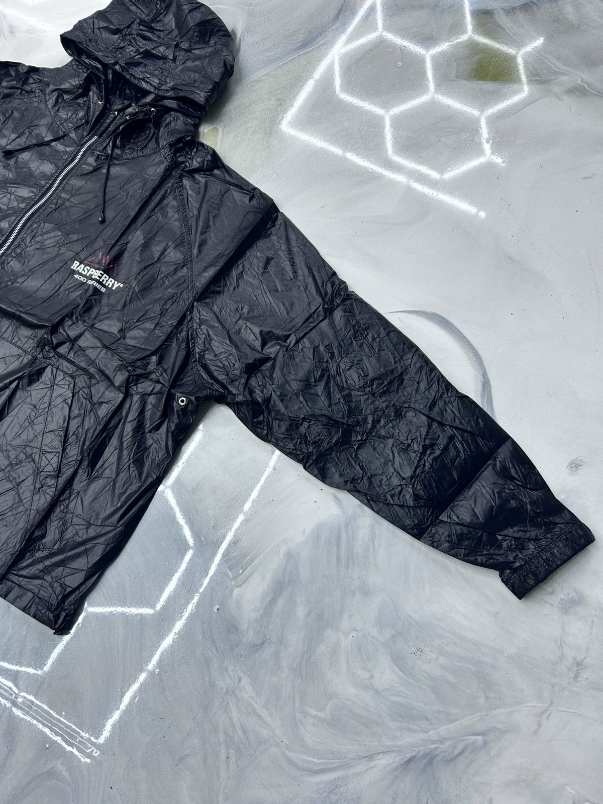 The GV Gallery GV Gallery Raspberry Crinkle Zip Up Jacket Black Size M Size US M / EU 48-50 / 2 - 3 Thumbnail