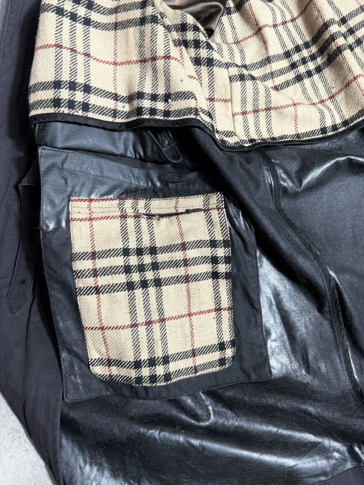 Burberry × Vintage Burberry Vintage Coat Man Luxury 90s Long Belt Size 40R - 10 Thumbnail