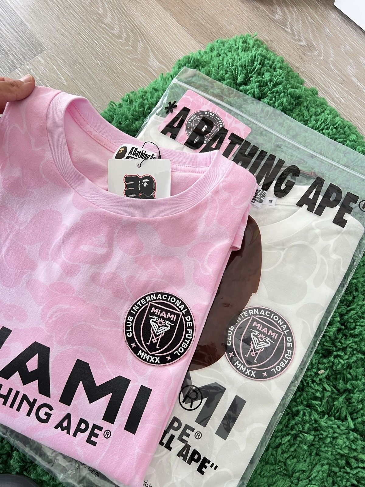 Bape BAPE x INTER MIAMI CF CAMO TEE | Grailed