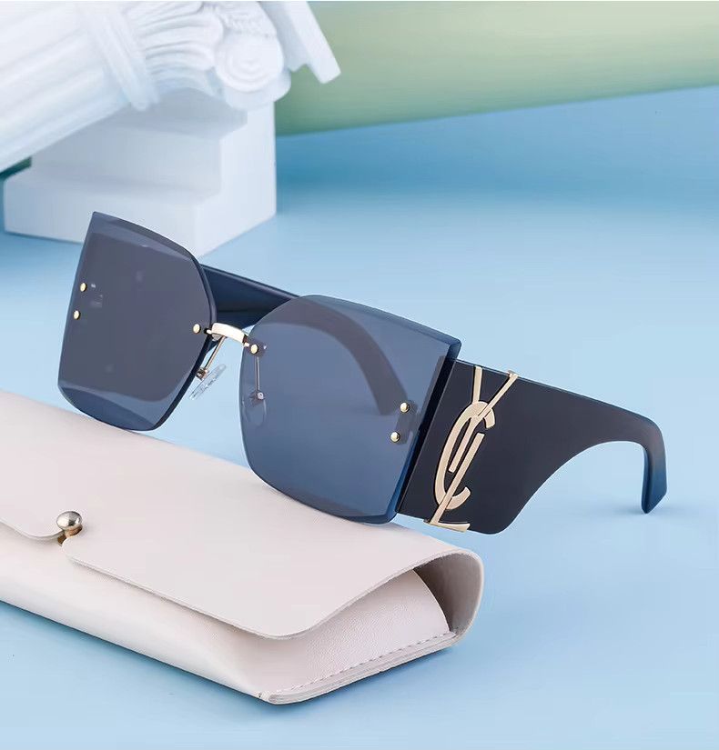 Jewelry Rimless Trendy Punk Sexy Ladies Big Frame Glasses Size ONE SIZE - 1 Thumbnail