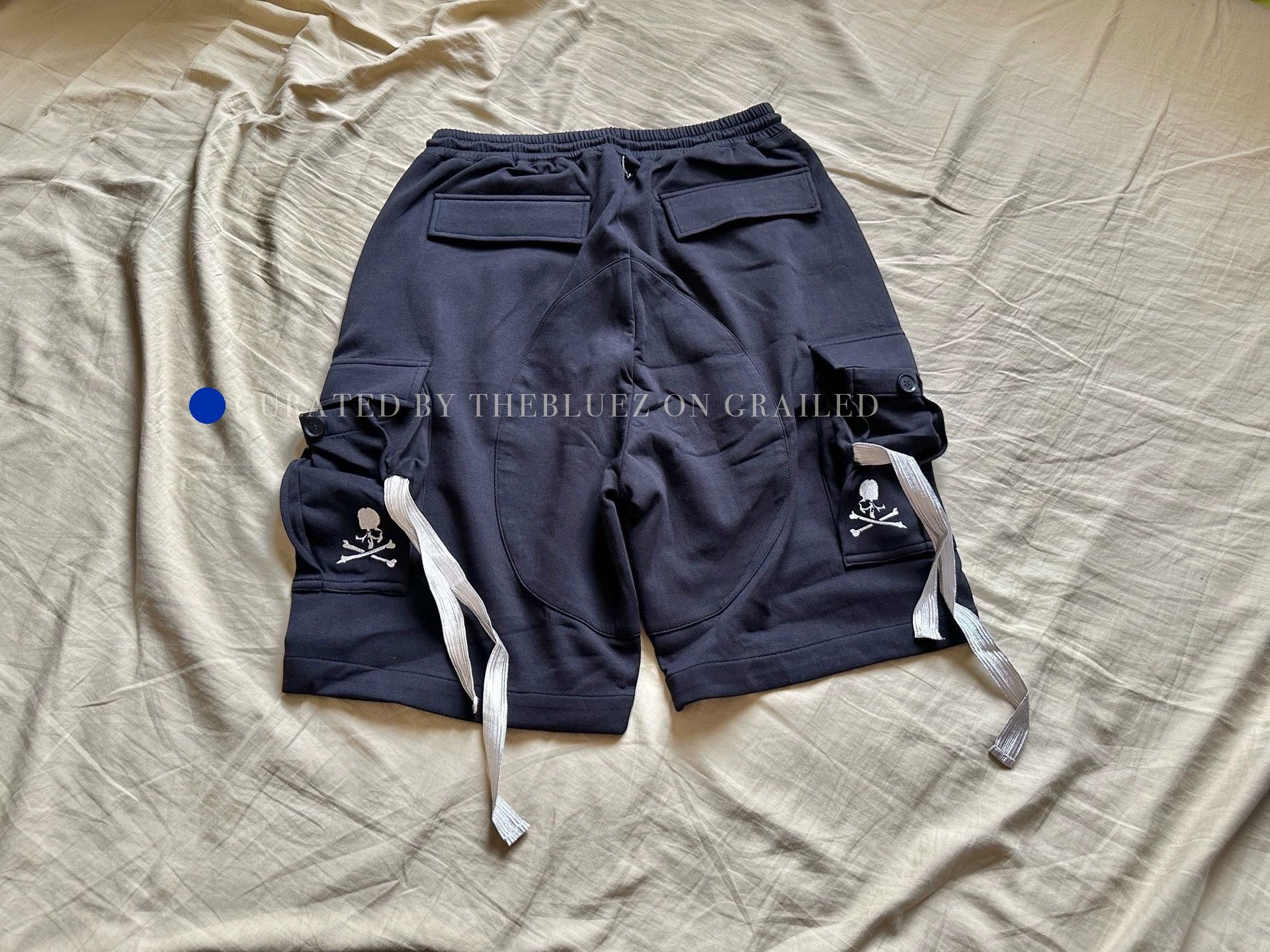 Mastermind World Black Embroidered Pocket Ribbed Shorts Size US 34 / EU 50 - 1 Thumbnail