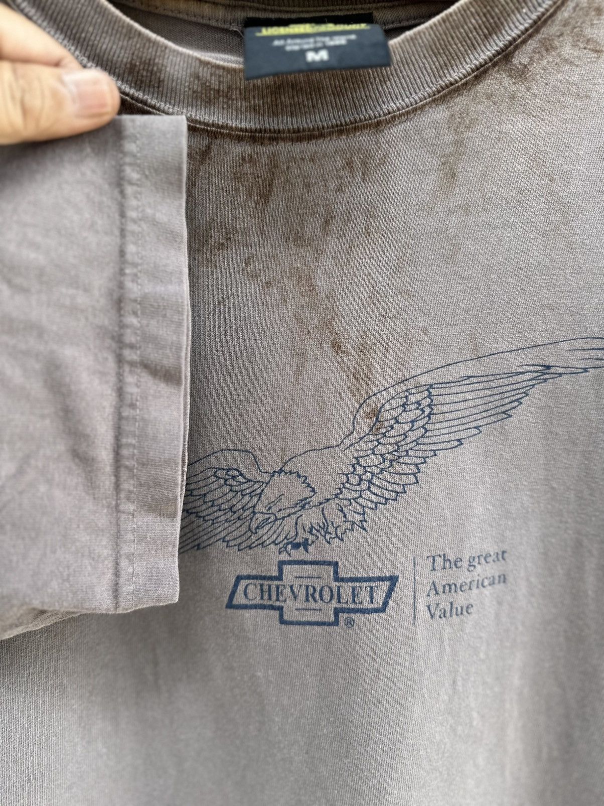 Vintage Thrashed Vintage 90s Chevrolet Eagle Distressed Faded Tee Size US M / EU 48-50 / 2 - 9 Thumbnail