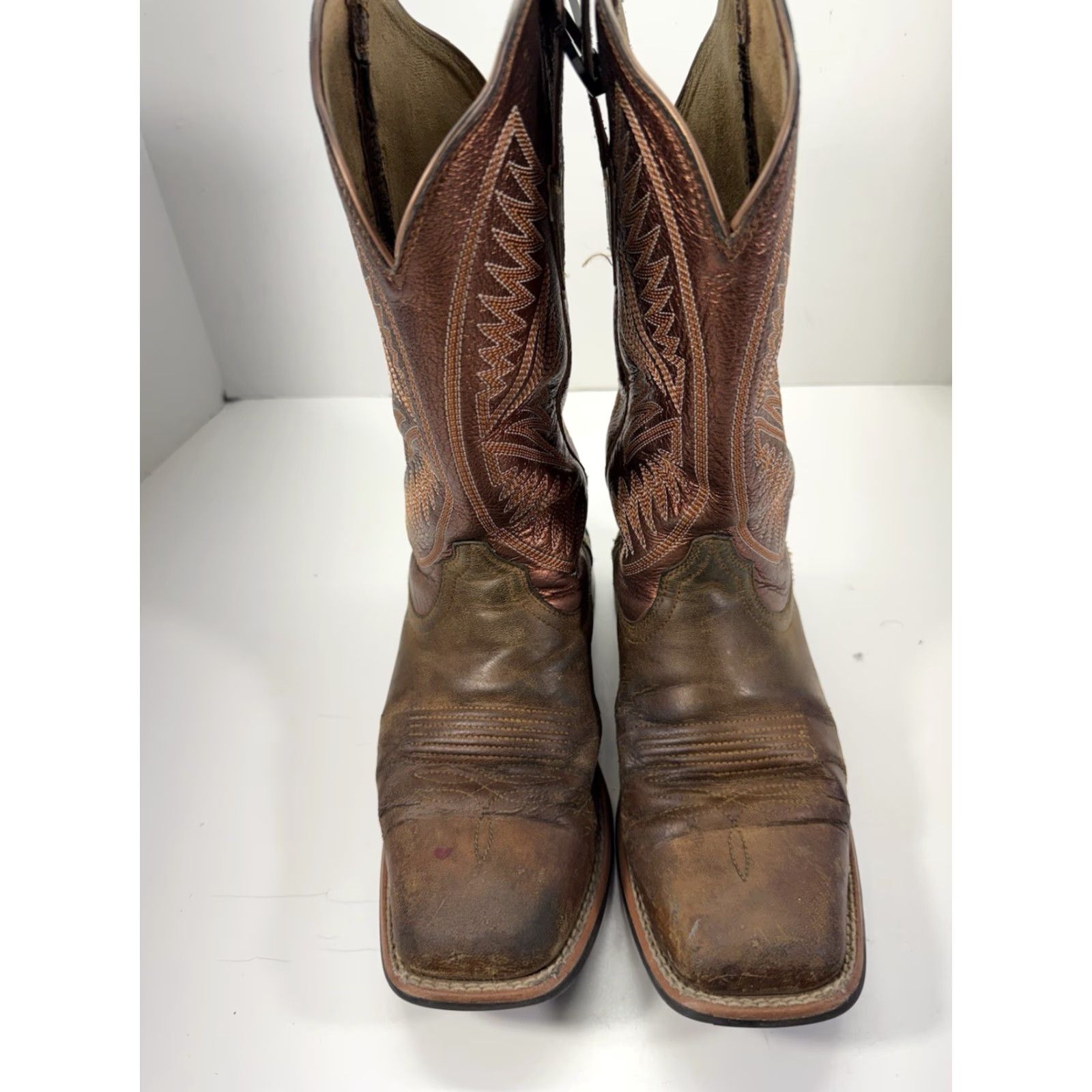 Ariat Ariat Ruidoso Round Up Boot Western Women Size 8.5 B Pearlburnished Chestnut Leather Boots Size US 9 / IT 39 - 2 Thumbnail