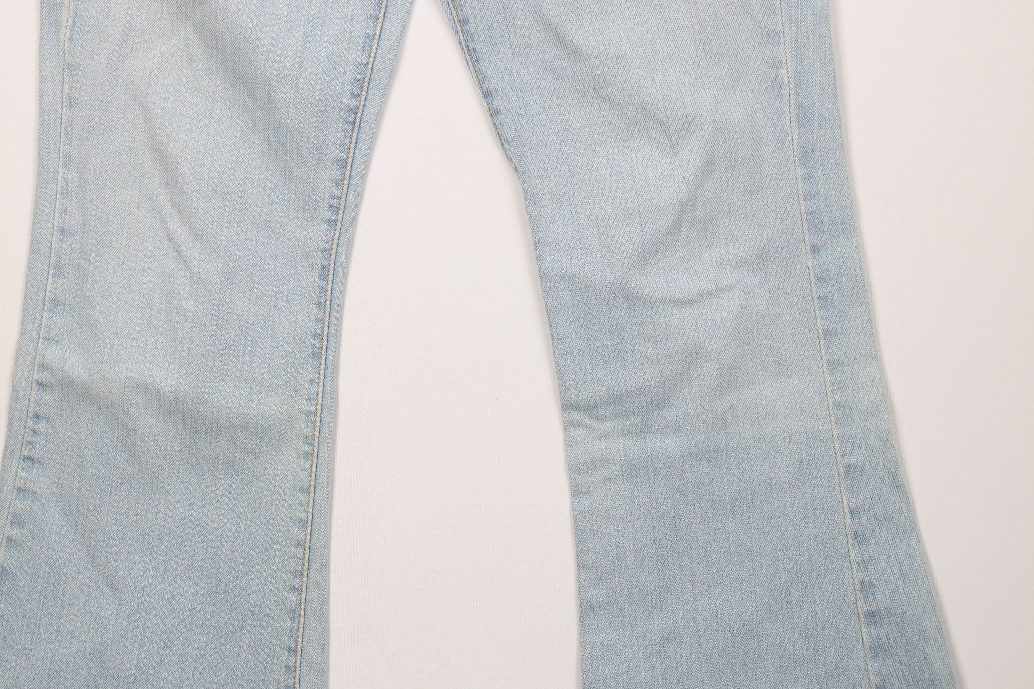 Levi's Vintage Y2K 2005 Levis 519 Rise Flared Denim Jeans Blue Size 30" / US 8 / IT 44 - 4 Thumbnail