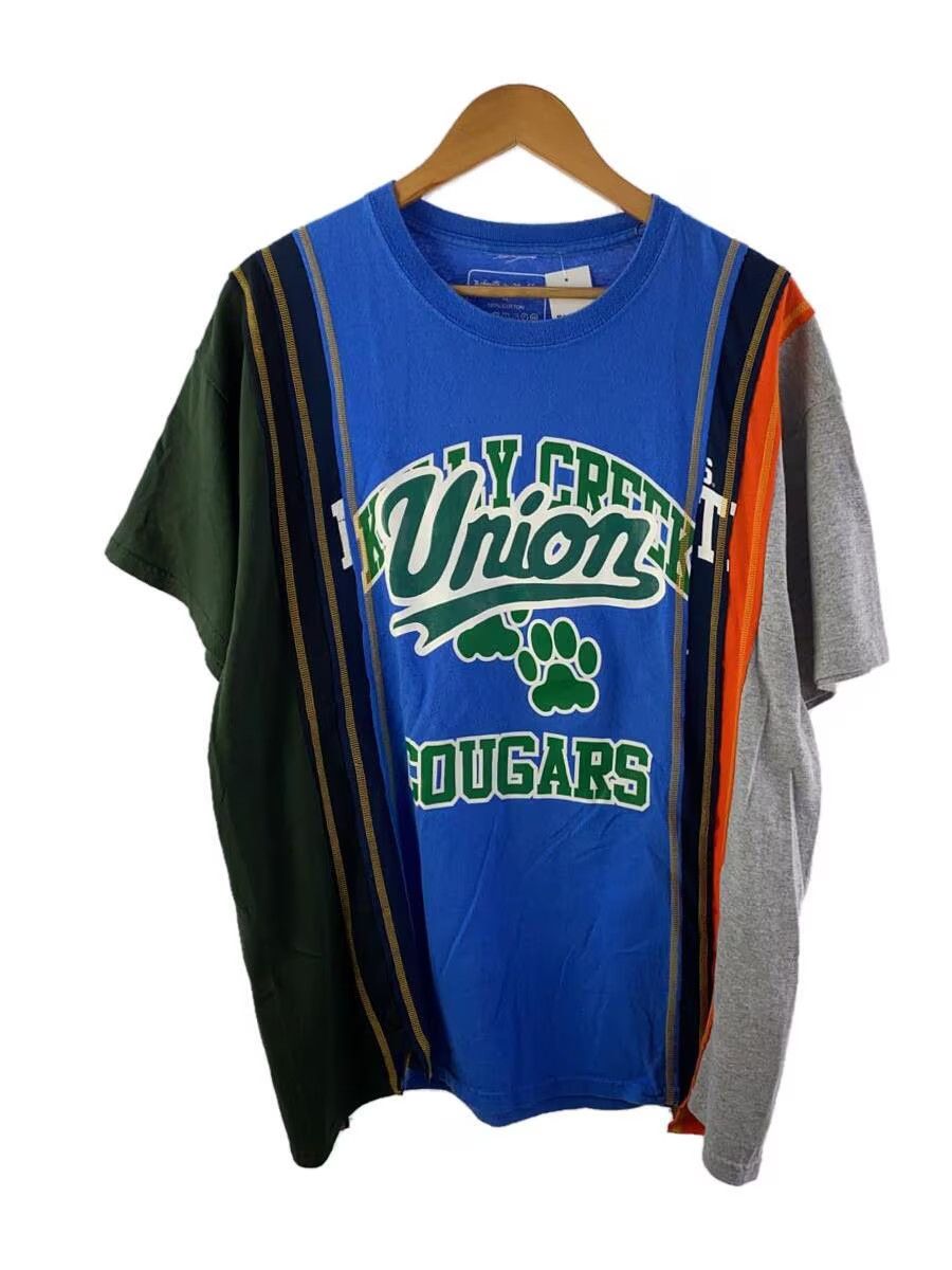 Pre-owned Needles Reconstructed Union Rebuild Tee In Blue