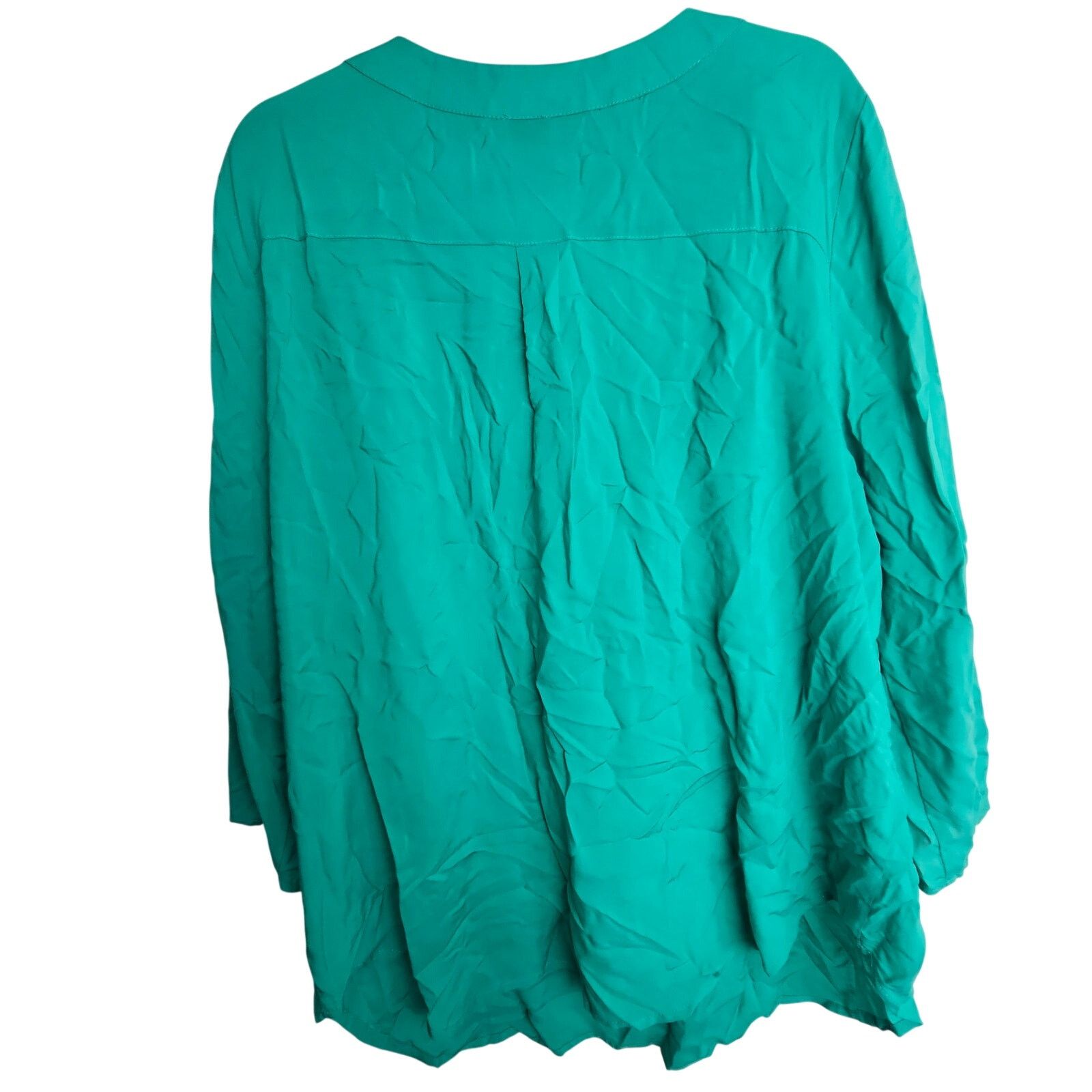 Chicos Chicos Womens V-Neck Blouse Lace Up Cold Shoulder Size 3 XL Size XL / US 12-14 / IT 48-50 - 10 Thumbnail