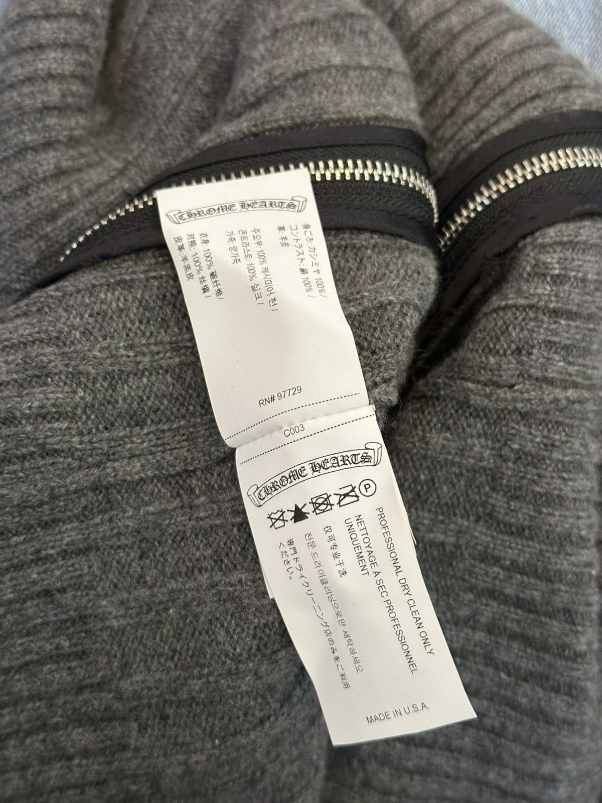 Chrome Hearts CHROME HEARTS PATCHED CASHMERE TURTLENECK Size XS / US 0-2 / IT 36-38 - 8 Thumbnail