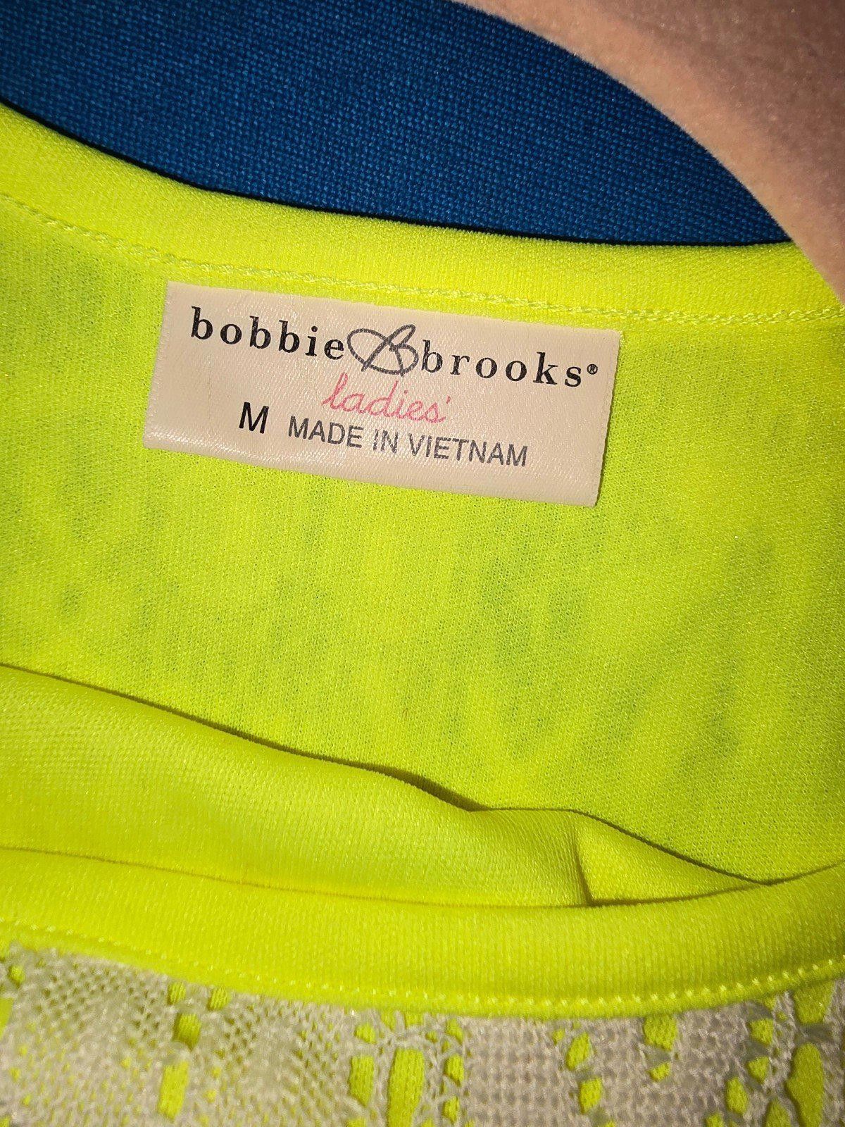 Designer Bobbie Brooks Neon Yellow And White Lace Sleeveless Dress Size M / US 6-8 / IT 42-44 - 3 Thumbnail