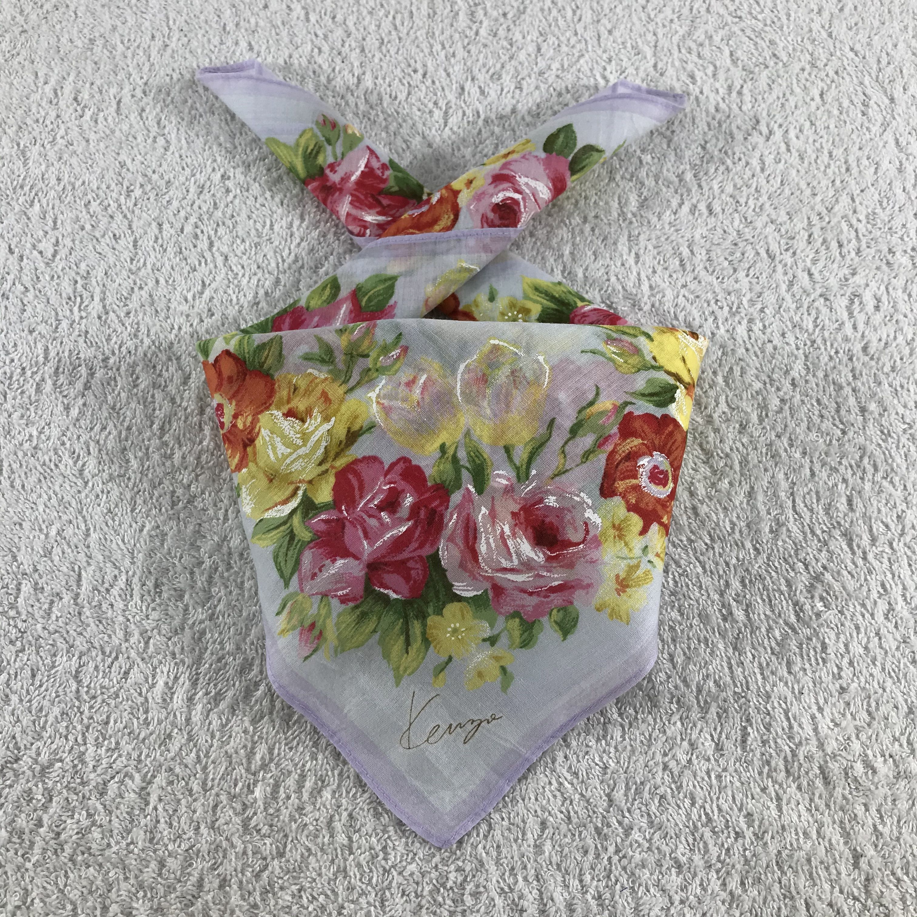 Kenzo × Vintage Kenzo Bandana / Handkerchief / Neckerchief - S218 Size ONE SIZE - 3 Thumbnail