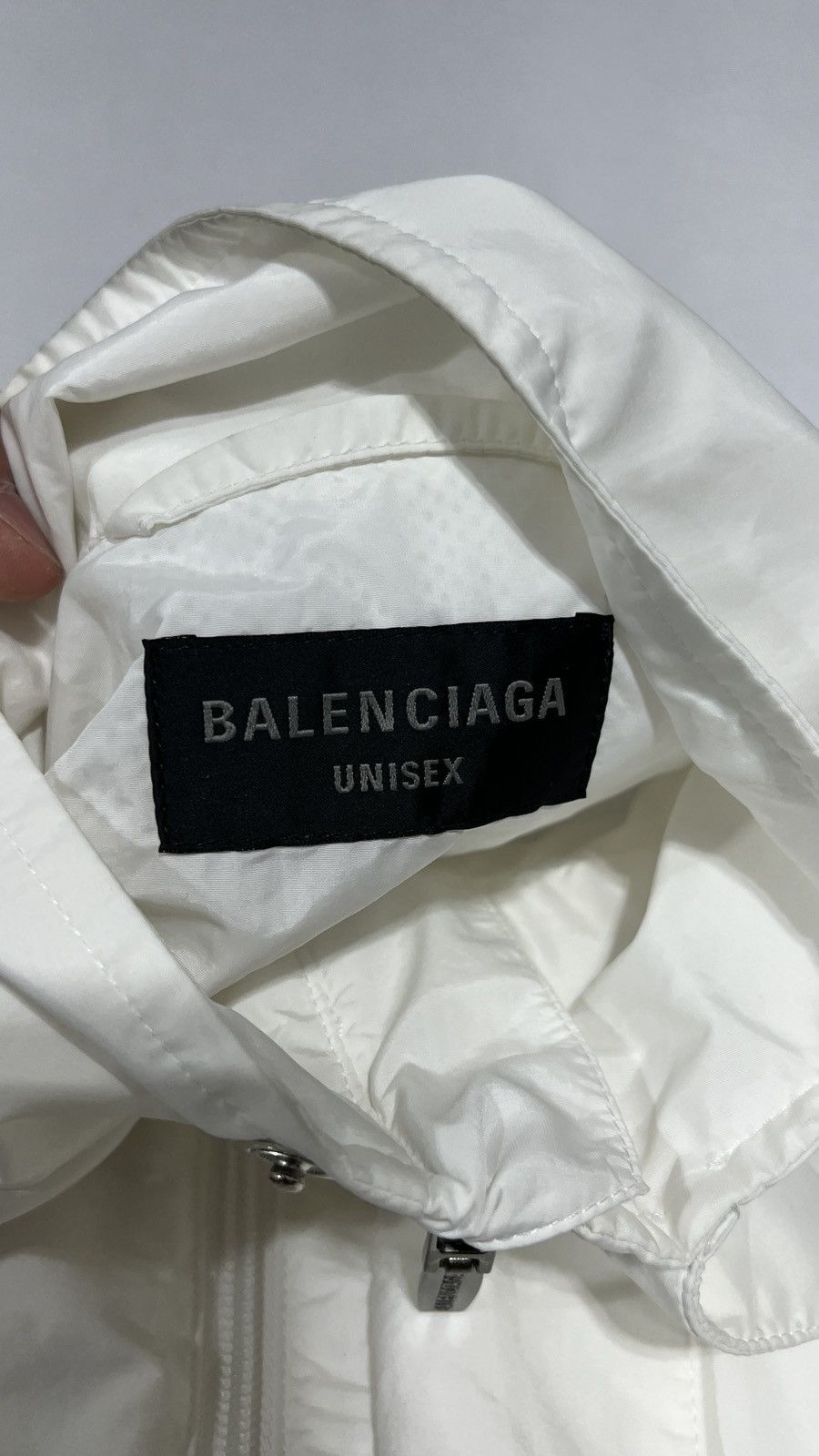Balenciaga Balenciaga White Track Jacket Side Logo Size US L / EU 52-54 / 3 - 9 Thumbnail