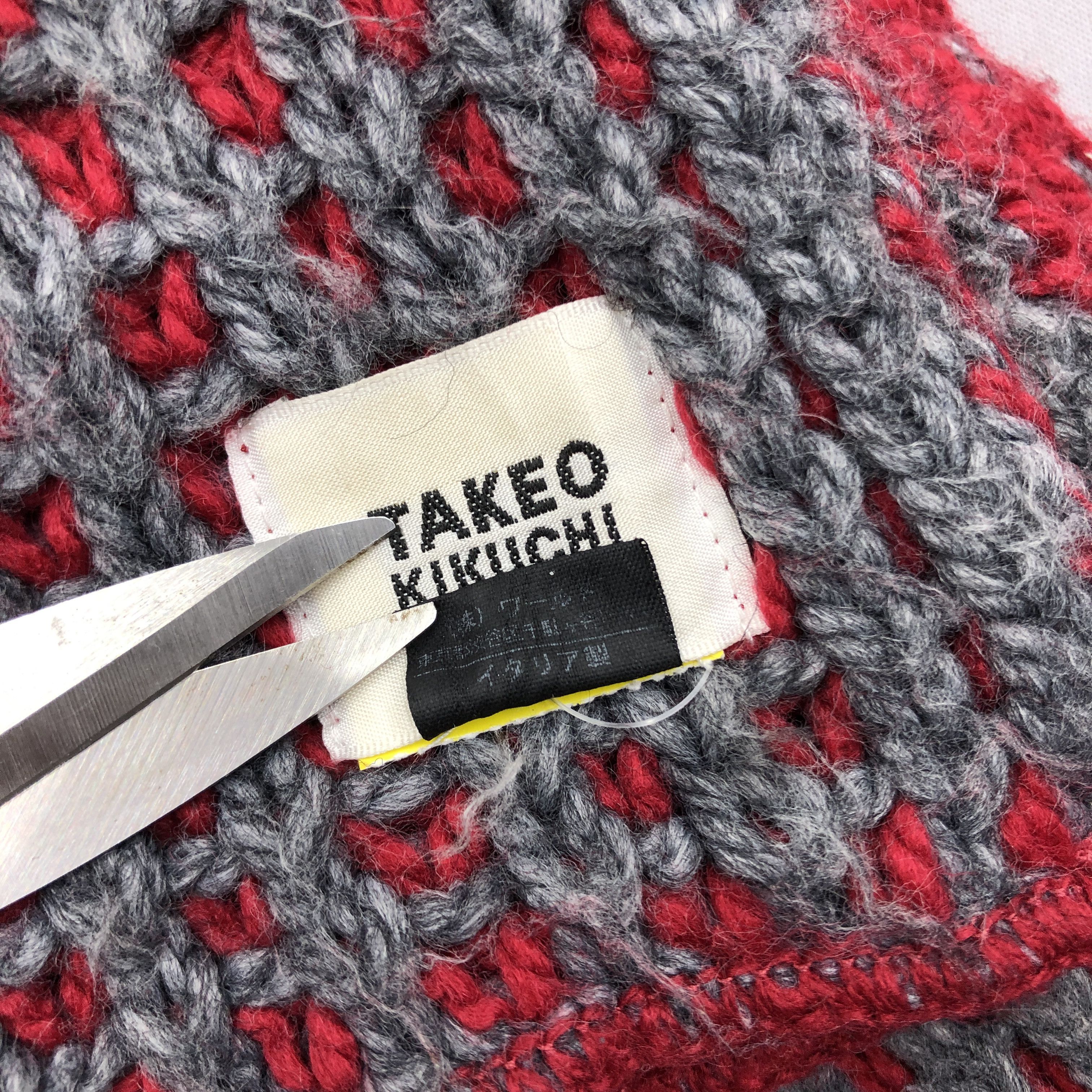 Takeo Kikuchi Vintage Takeo Kikuchi Scarf Muffler Wool Ribbed Knit Scarves Size ONE SIZE - 5 Thumbnail