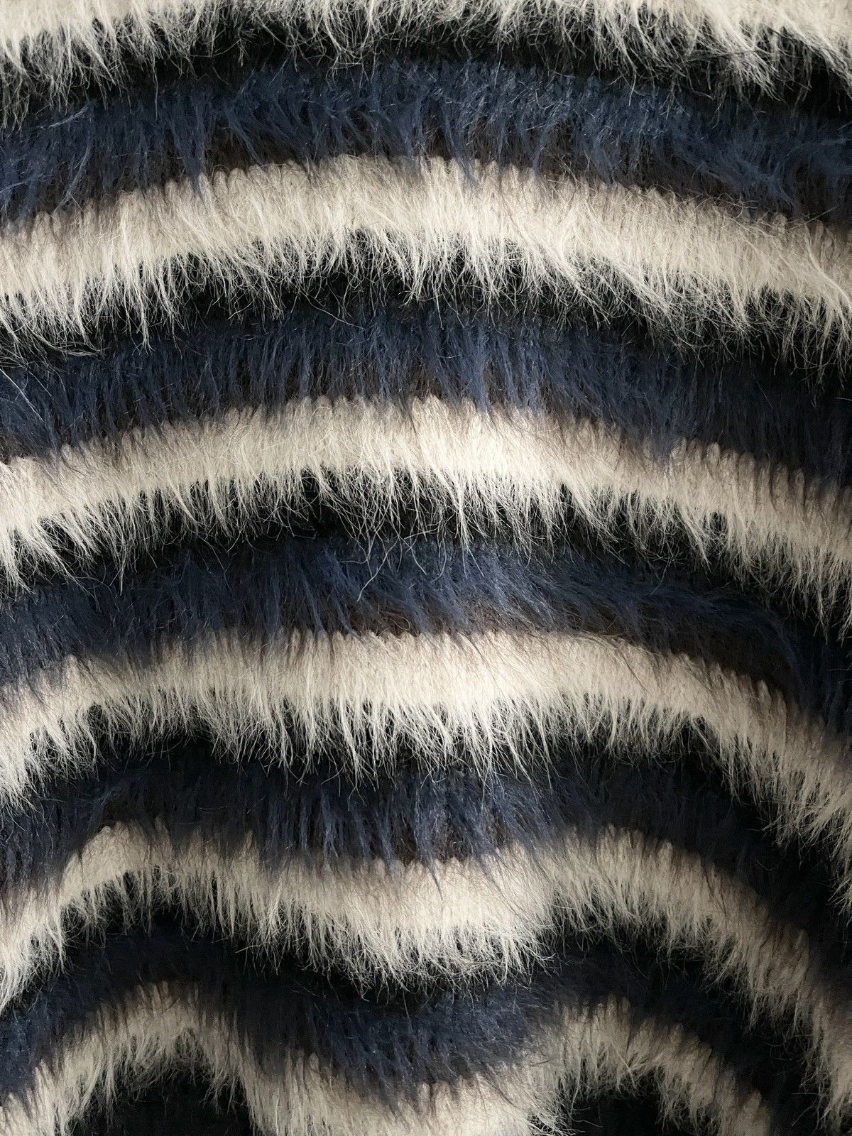 Japanese Brand STEAL! Japan Stripe Mohair Sweater Size US L / EU 52-54 / 3 - 4 Thumbnail