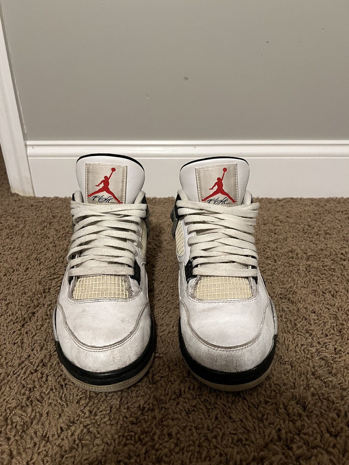 Jordan Brand × Nike Jordan 4 White Cement (2016) Size 10.5 Size US 10.5 / EU 43-44 - 4 Thumbnail