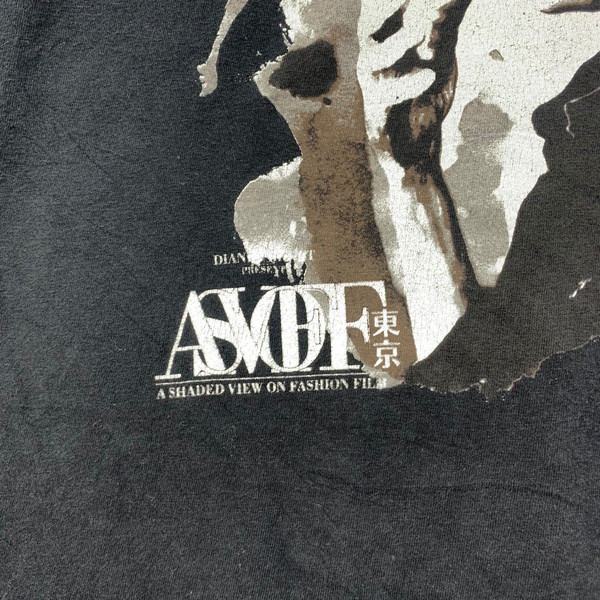 Vintage ASVOFF DIANE PERNET Shaded View Fashion Tokyo Tee Shirt Size L / US 10 / IT 46 - 4 Thumbnail