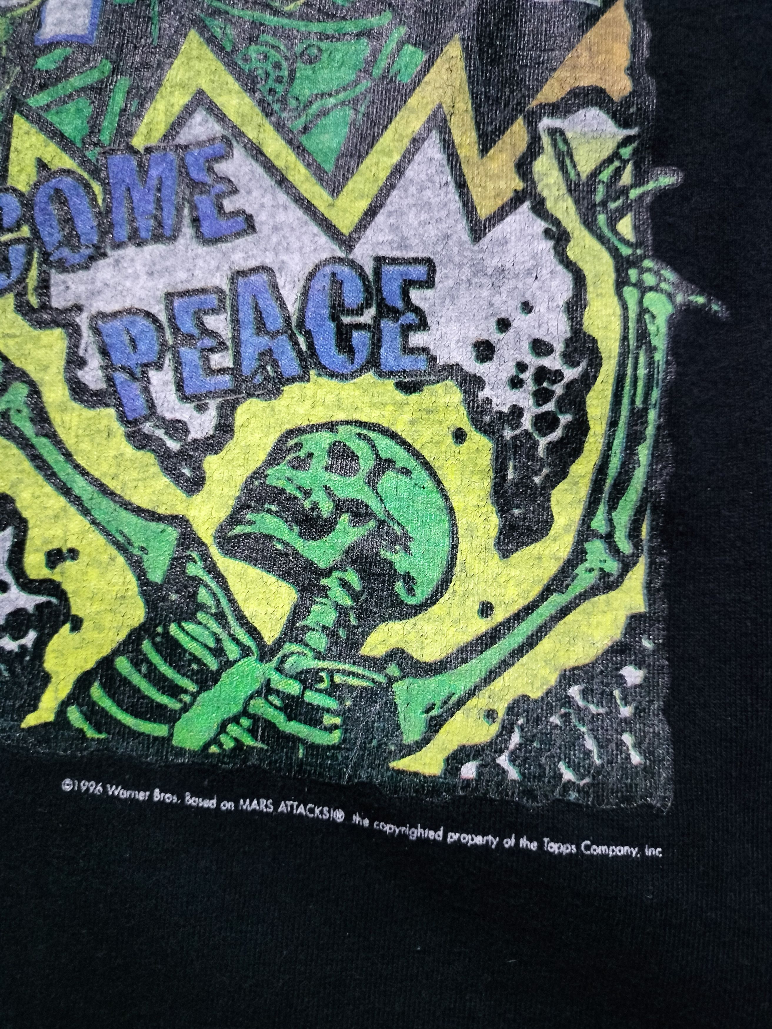 Vintage vintage 90s MARS ATTACKS movie film tshirt Size US S / EU 44-46 / 1 - 5 Thumbnail