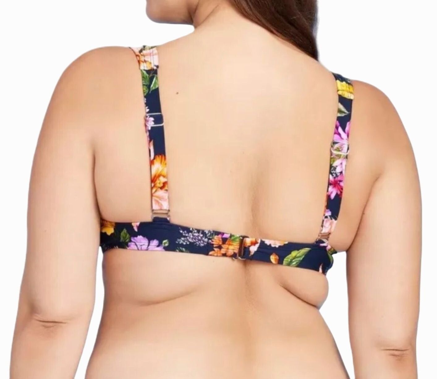 Other Kona Sol - Women's Tropical Print Longline Bikini Swim Top - Size ONE SIZE - 2 Thumbnail