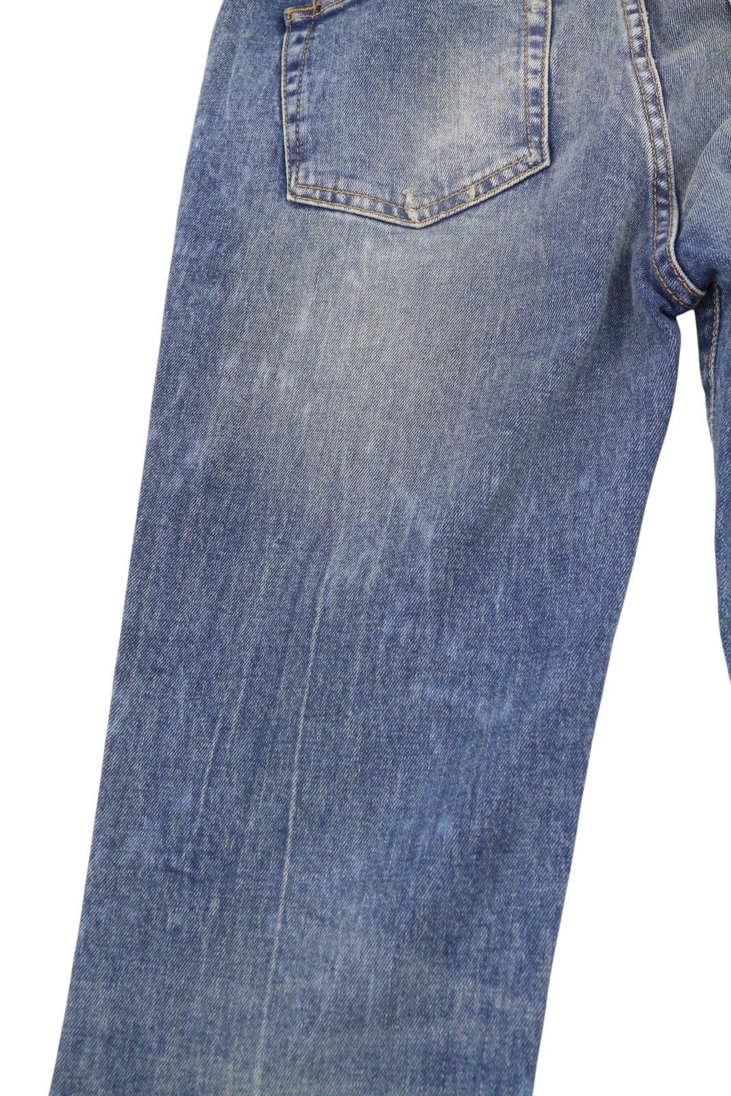 R13 KICK FIT 27 Kelly Faded Denim RRP699 87181 Size 27" / US 4 / IT 40 - 14 Thumbnail