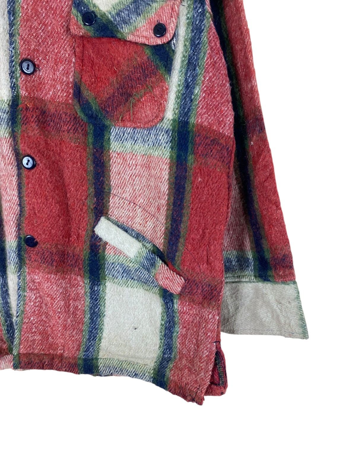 Vintage Vintage Plaid Woolen Button Up Shirt of Young American Size US L / EU 52-54 / 3 - 5 Thumbnail
