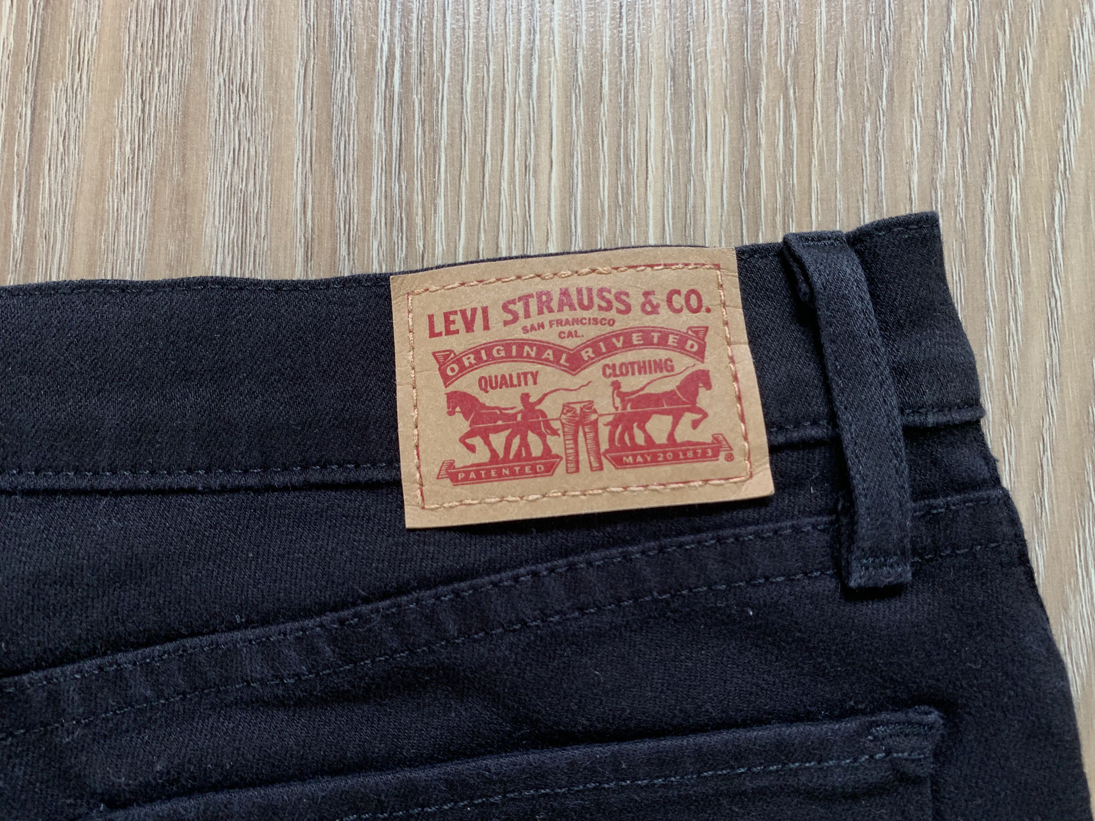 Levi's × Vintage Levis Black Slim Fit Stretch Jeans Size 29" - 7 Thumbnail