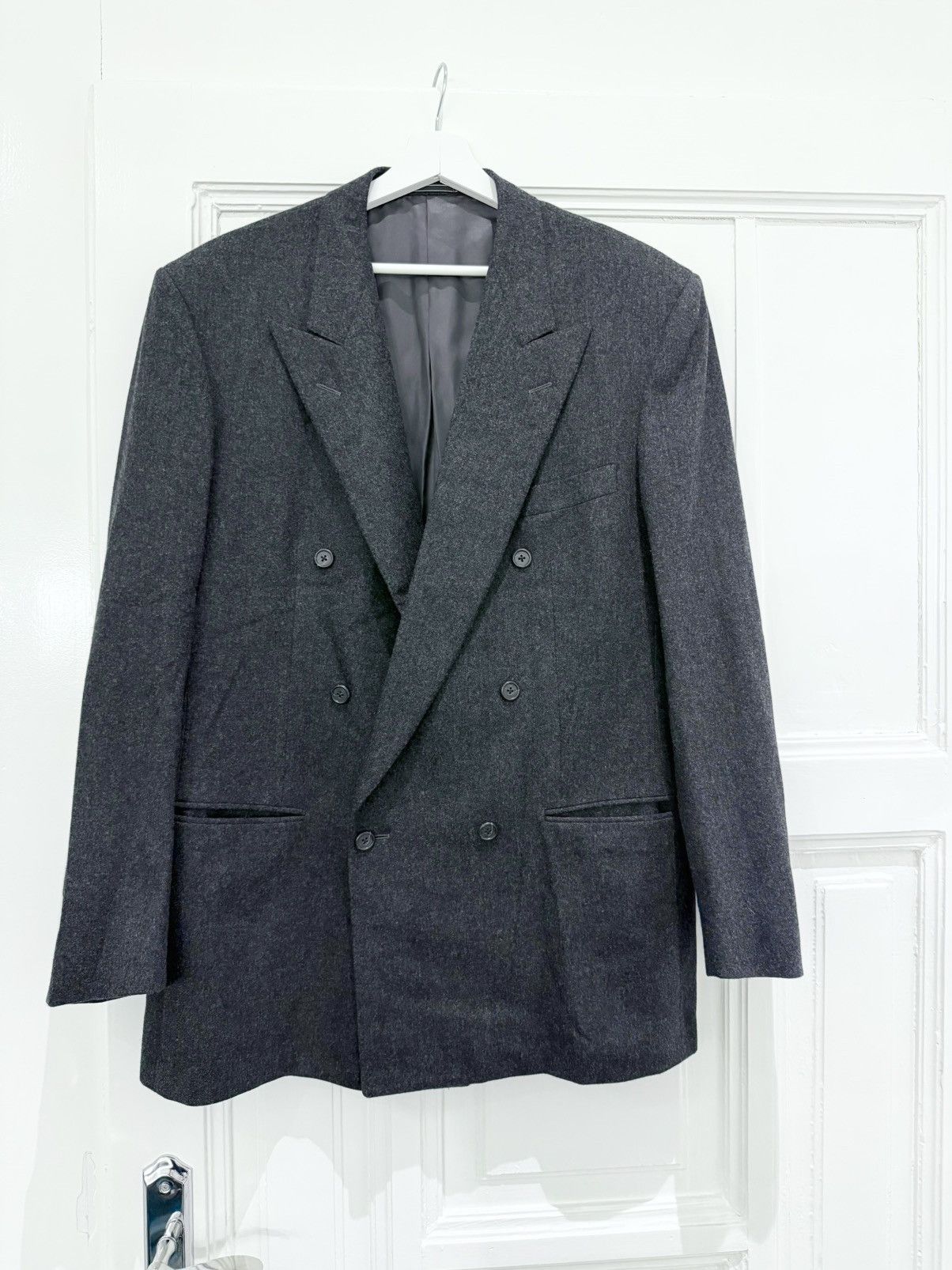 Ermenegildo Zegna Ermenegildo Zegna grey double breasted blazer Size 40R - 2 Thumbnail