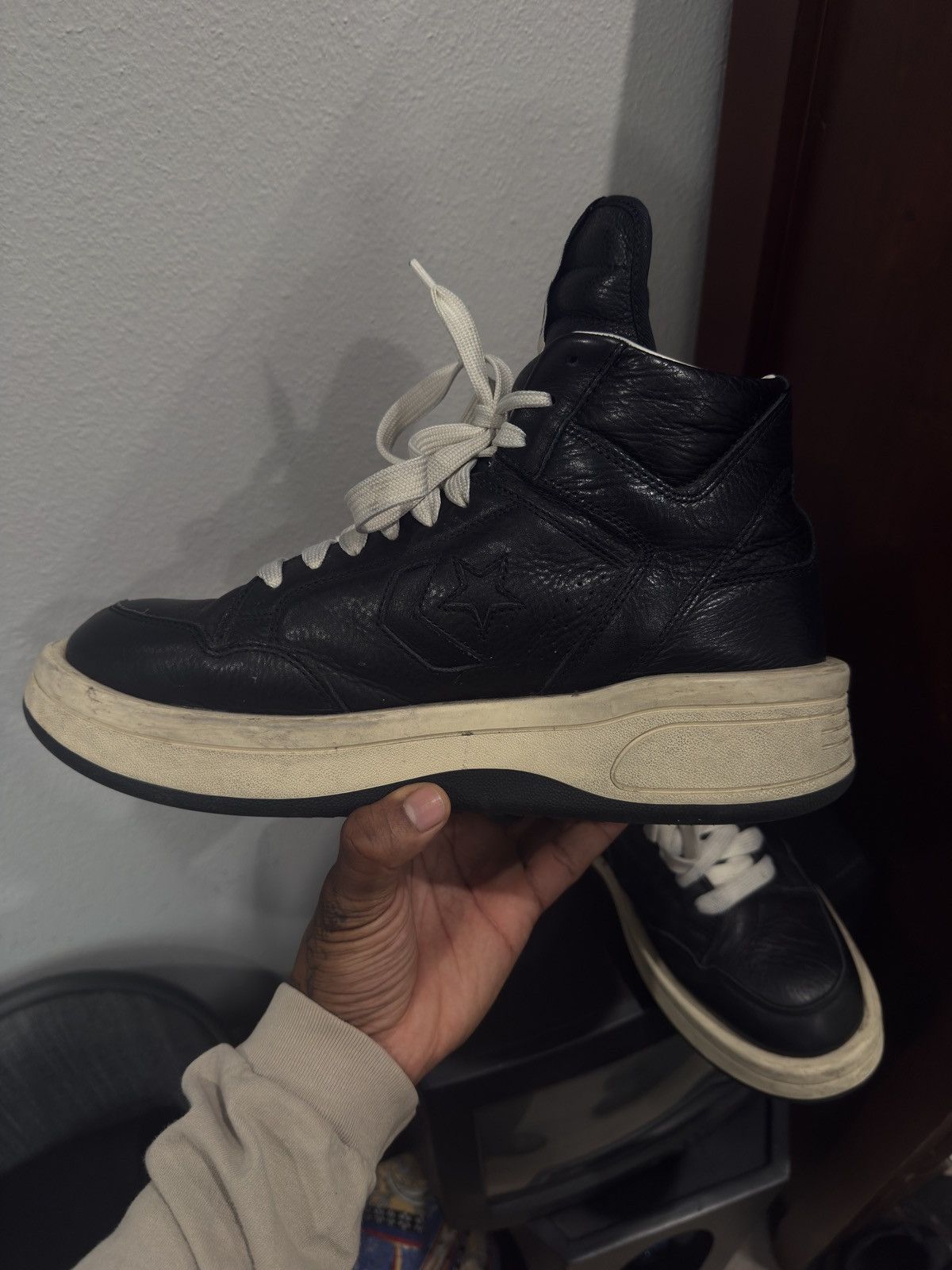 Converse × Rick Owens Drkshdw Rick Owens DRKSHDW x Converse TURBOWPN Size US 11.5 / EU 44-45 - 5 Thumbnail