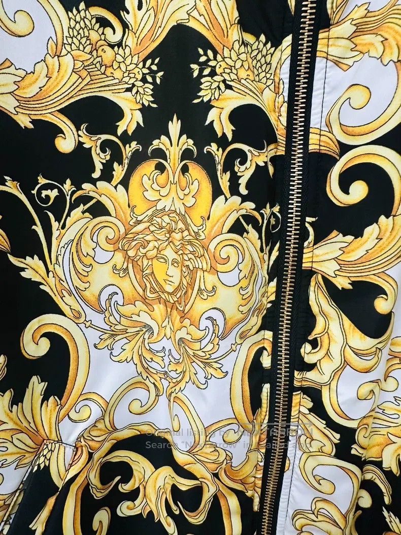 Versace Versace Cotton jacket coat Size US L / EU 52-54 / 3 - 3 Thumbnail