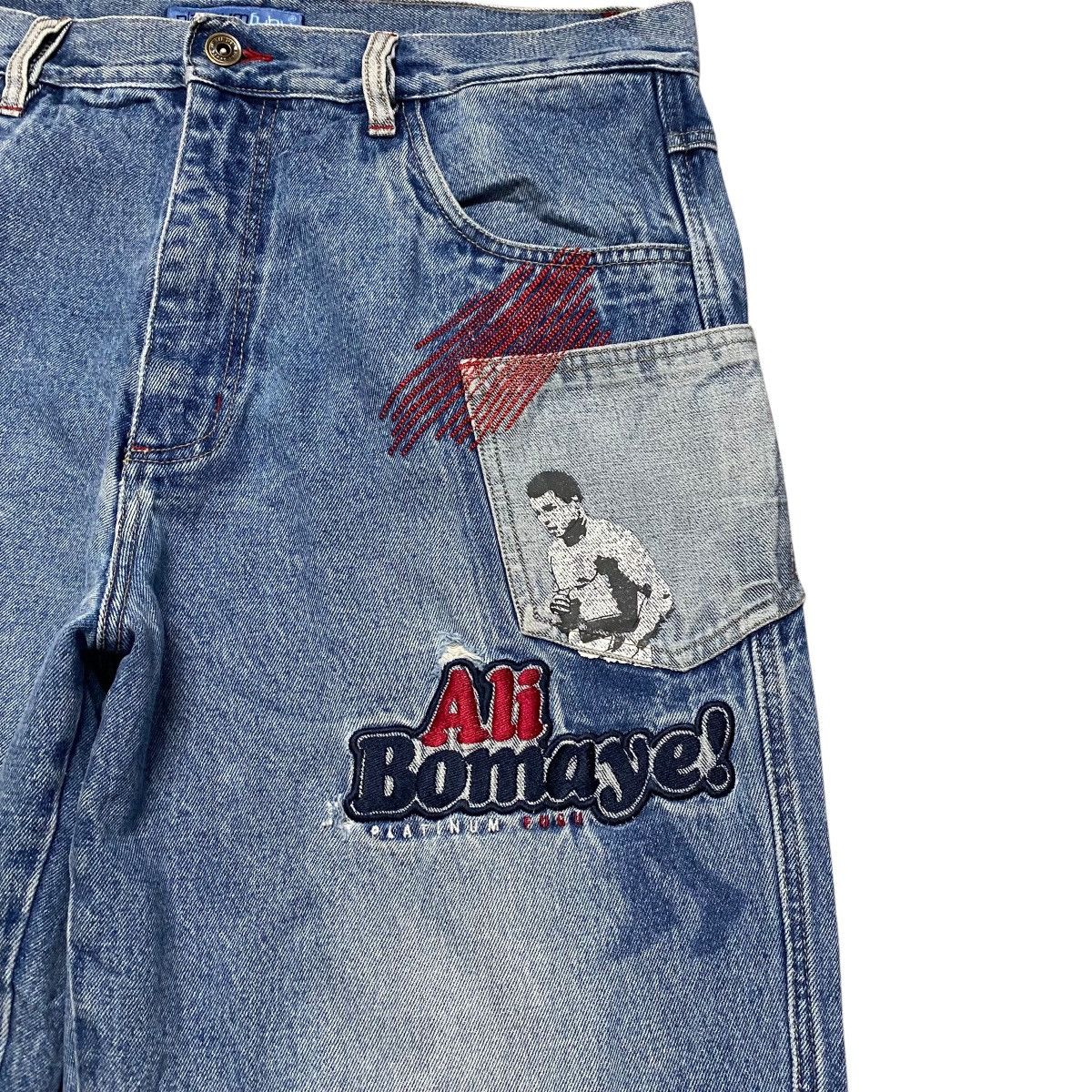 Fubu Vintage FUBU ALI BOMAYE Denim Baggy Jeans Size US 38 / EU 54 - 6 Thumbnail