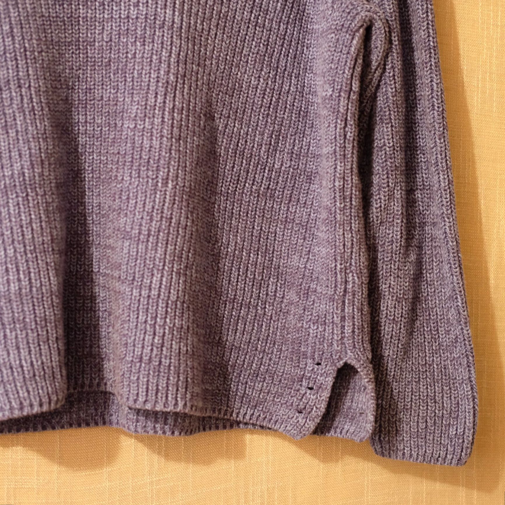 Coldwater Creek EUC Coldwater Creek Sweater V-Neck Heather Blue 100% Cotton Women's L Size L / US 10 / IT 46 - 4 Thumbnail