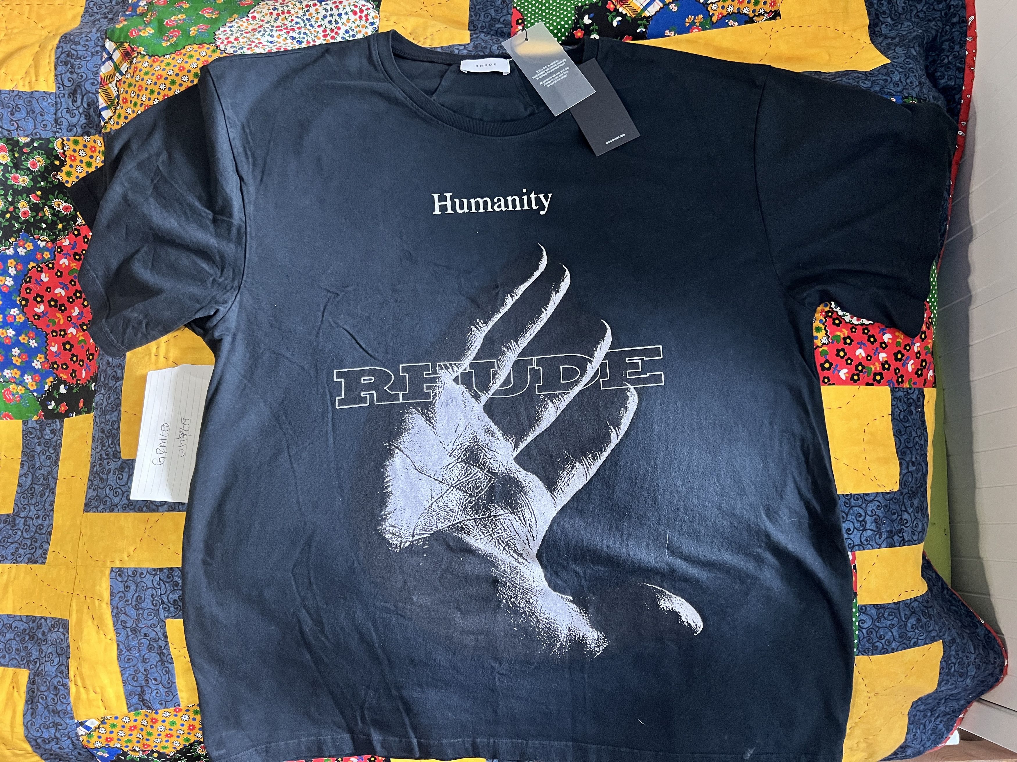 Rhude XL | NWT Rhude "Humanity" T-Shirt Size US XL / EU 56 / 4 - 2 Thumbnail
