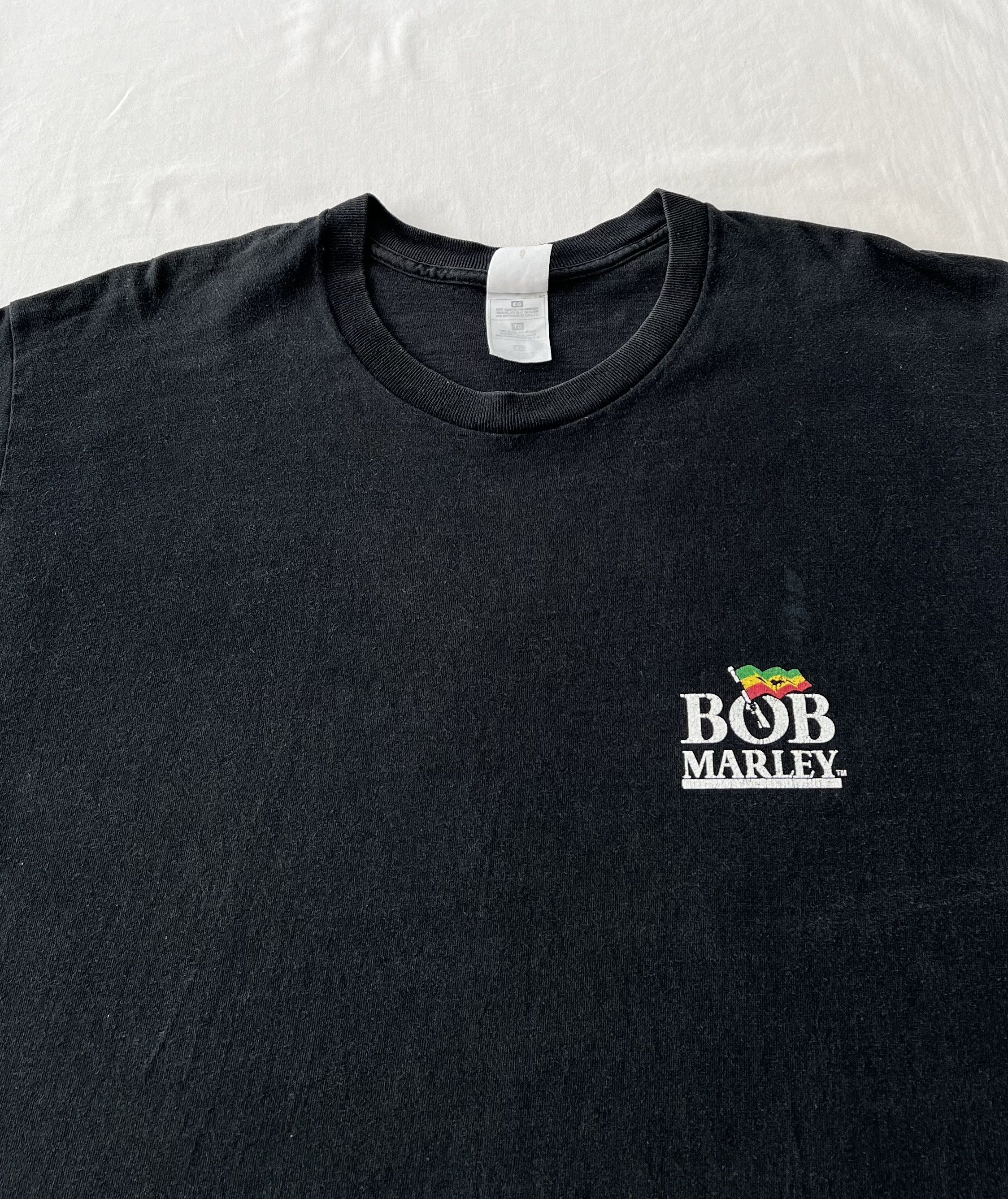 Band Tees Vintage 1996 Bob Marley Zion Train Jamaica Black T-shirt Size US XL / EU 56 / 4 - 4 Thumbnail