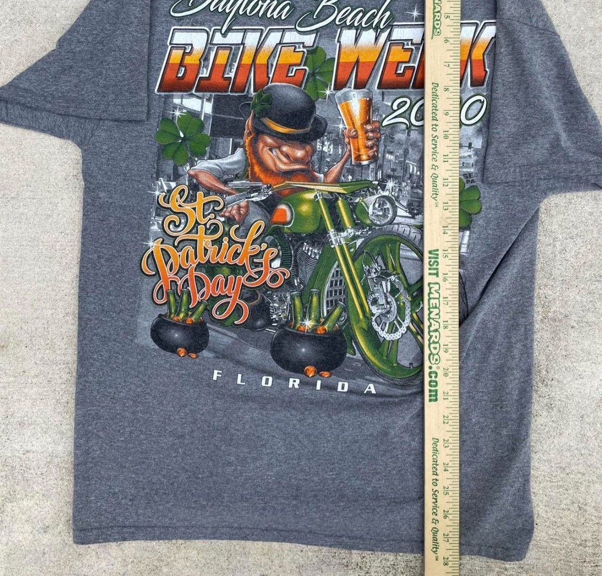 Gildan Daytona Beach Bike Week 2020 St. Patrick’s Day Leprechaun Size US L / EU 52-54 / 3 - 4 Thumbnail