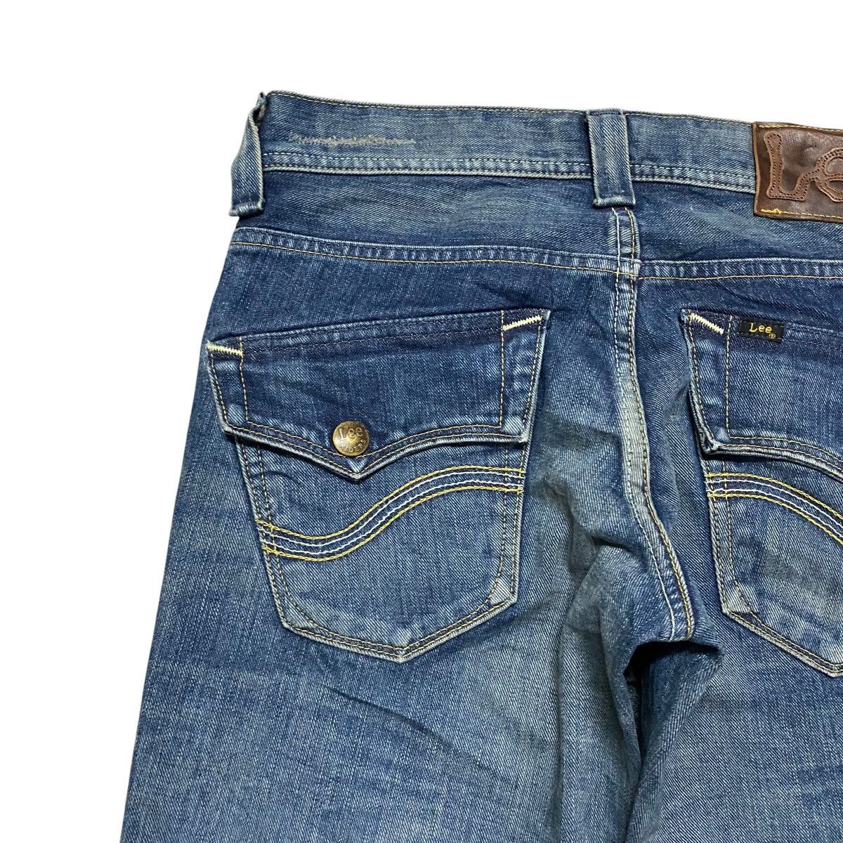 Japanese Brand LEE x MIDAS Machiavel Denim Flare Jeans Size US 30 / EU 46 - 11 Thumbnail